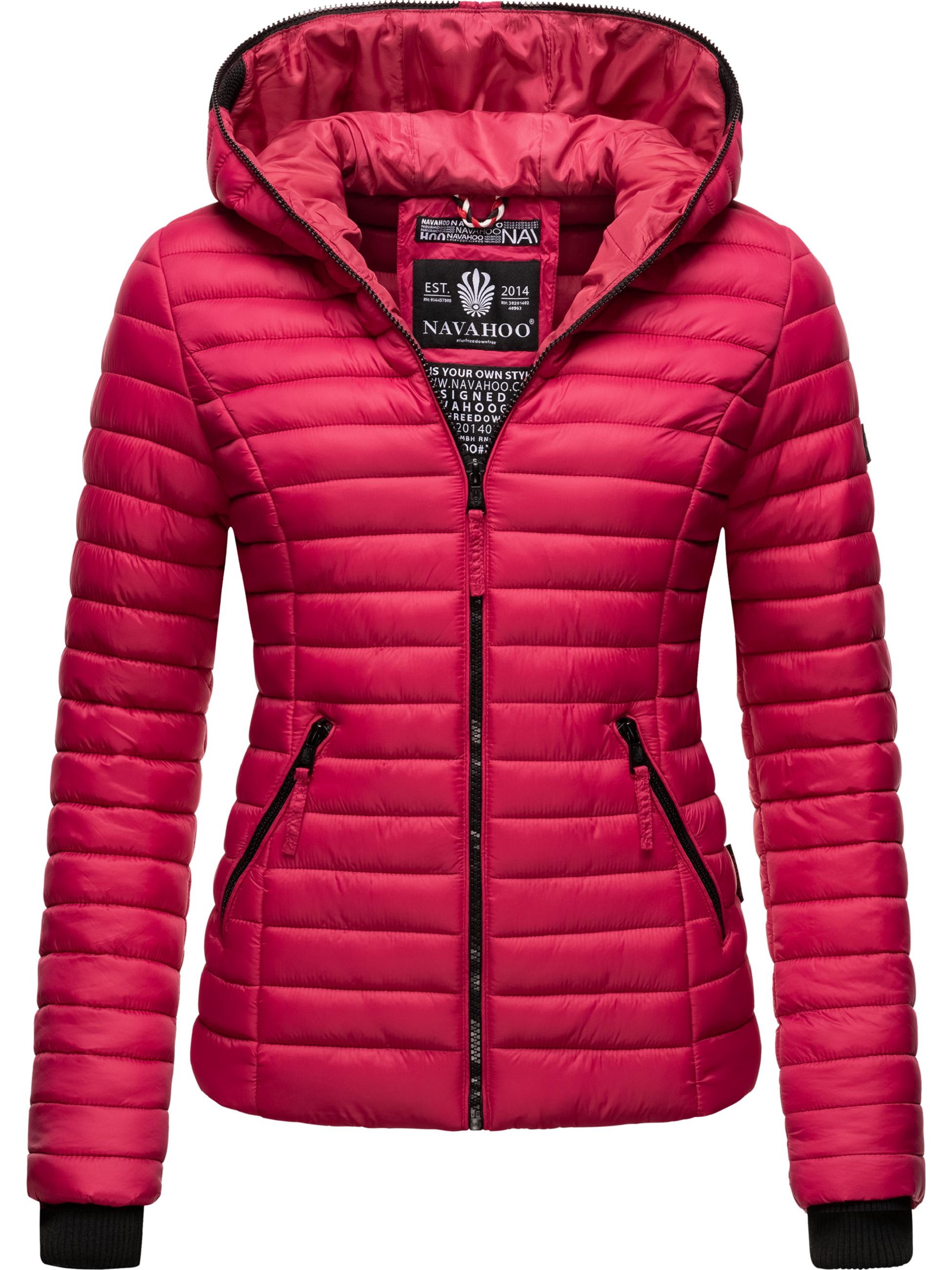 Leichte Steppjacke mit Kapuze "Kimuk" Fuchsia