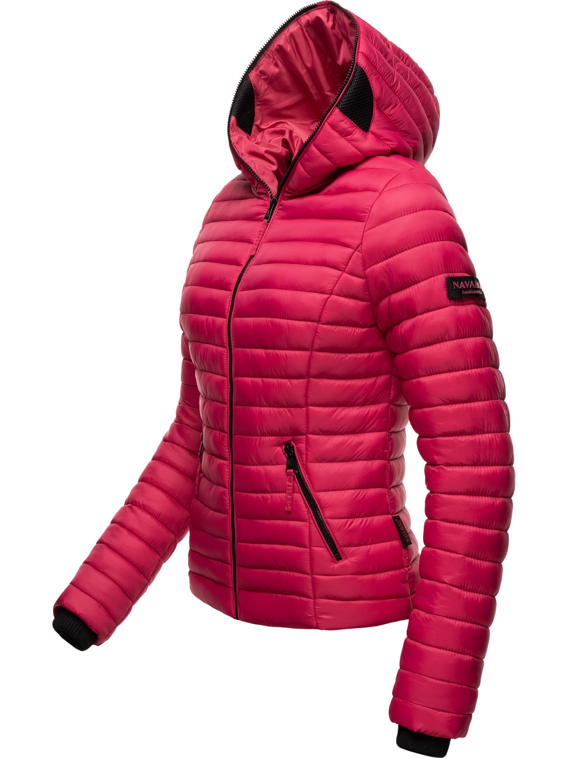 Leichte Steppjacke mit Kapuze "Kimuk" Fuchsia