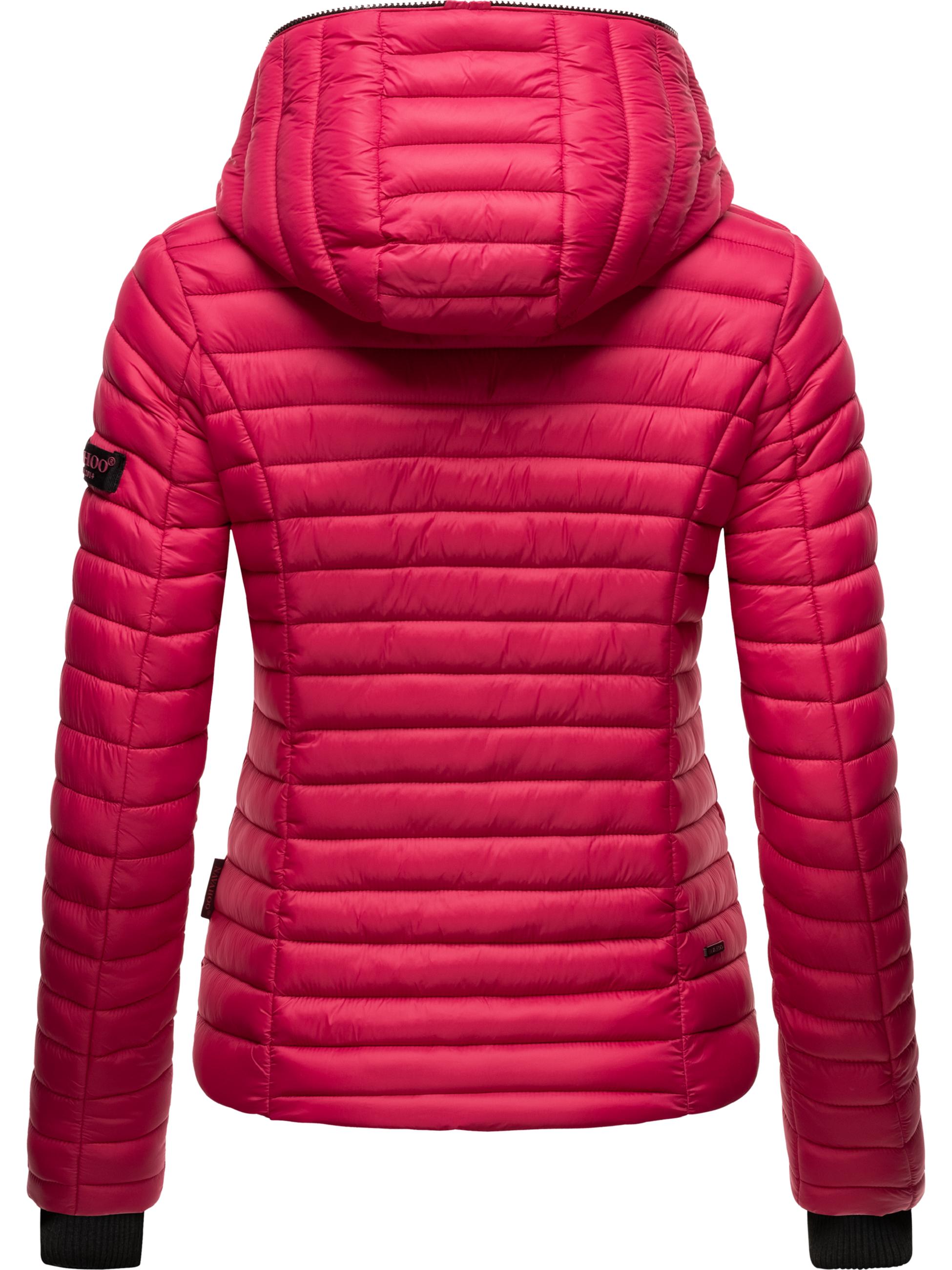 Leichte Steppjacke mit Kapuze "Kimuk" Fuchsia