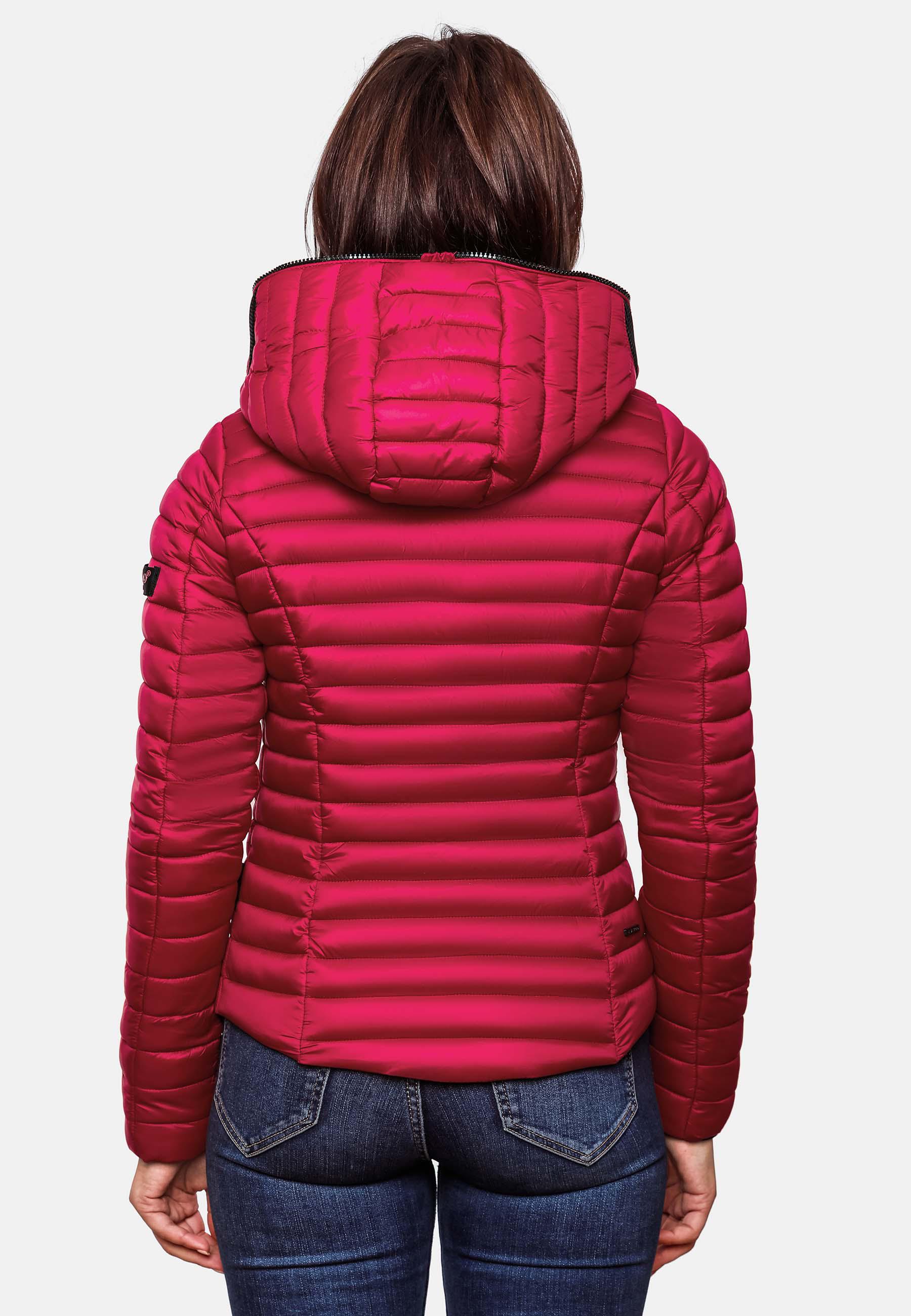 Leichte Steppjacke mit Kapuze "Kimuk" Fuchsia