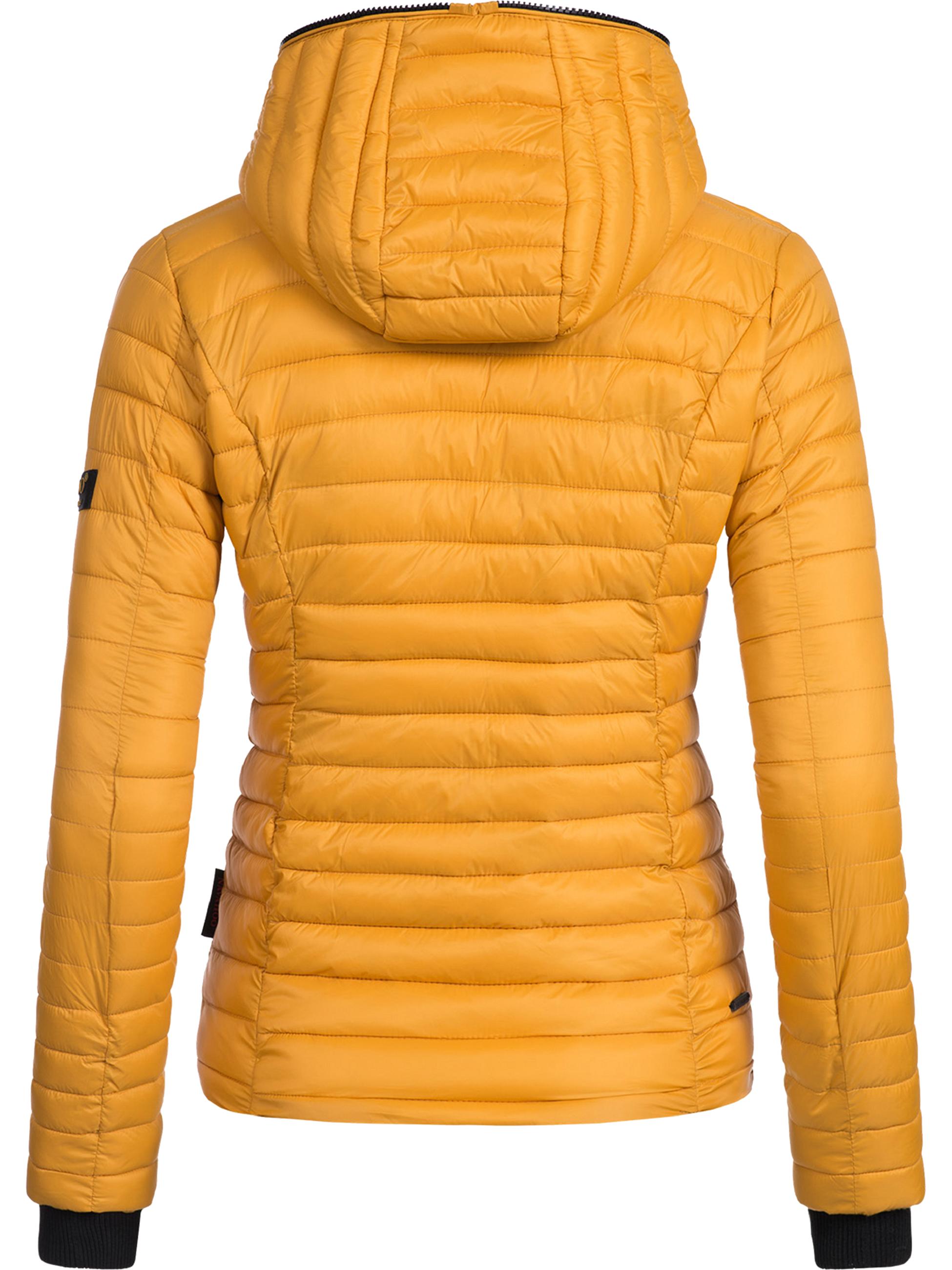 Leichte Steppjacke mit Kapuze "Kimuk" Gelb