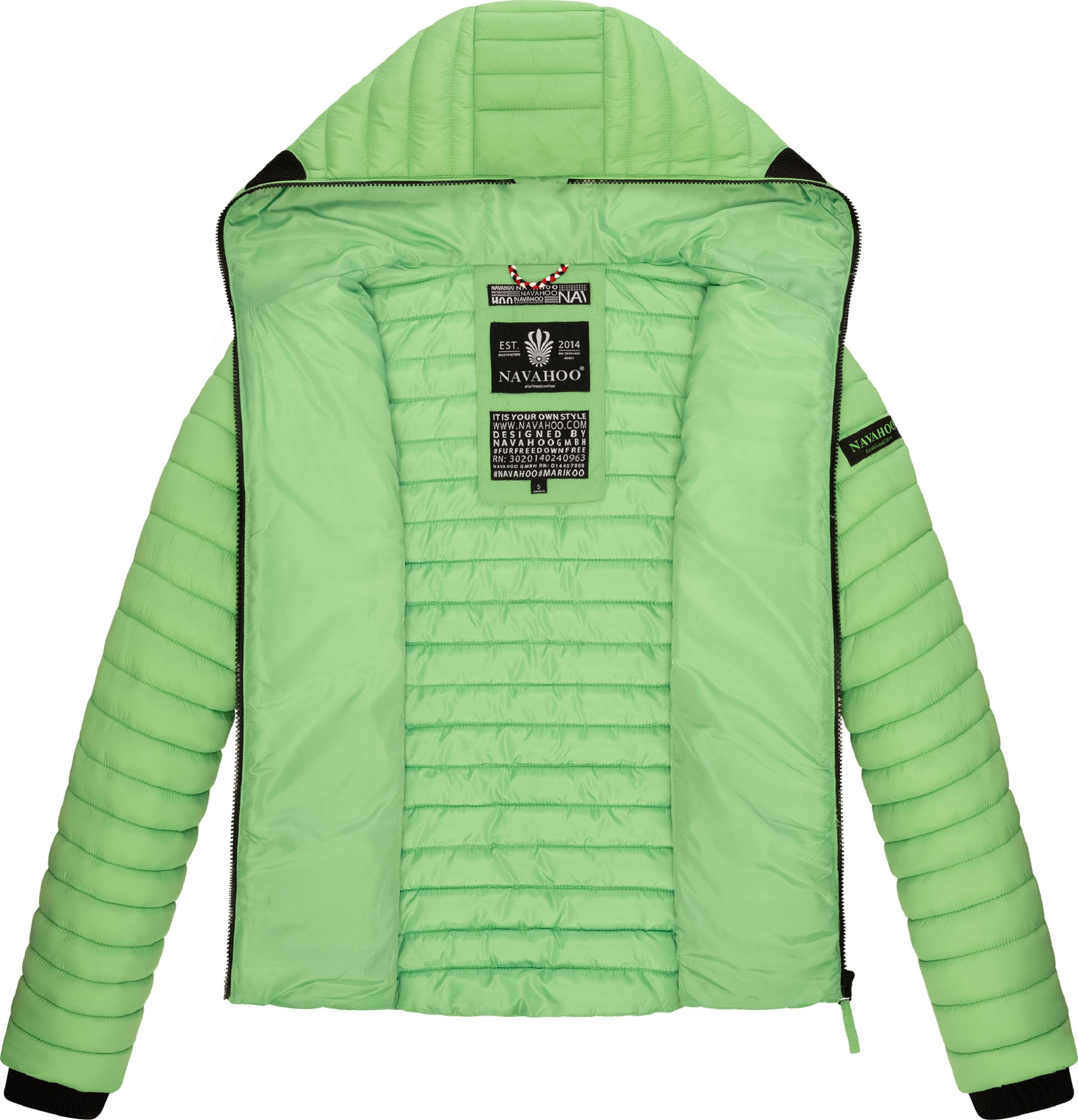 Leichte Steppjacke mit Kapuze "Kimuk" Jade Green