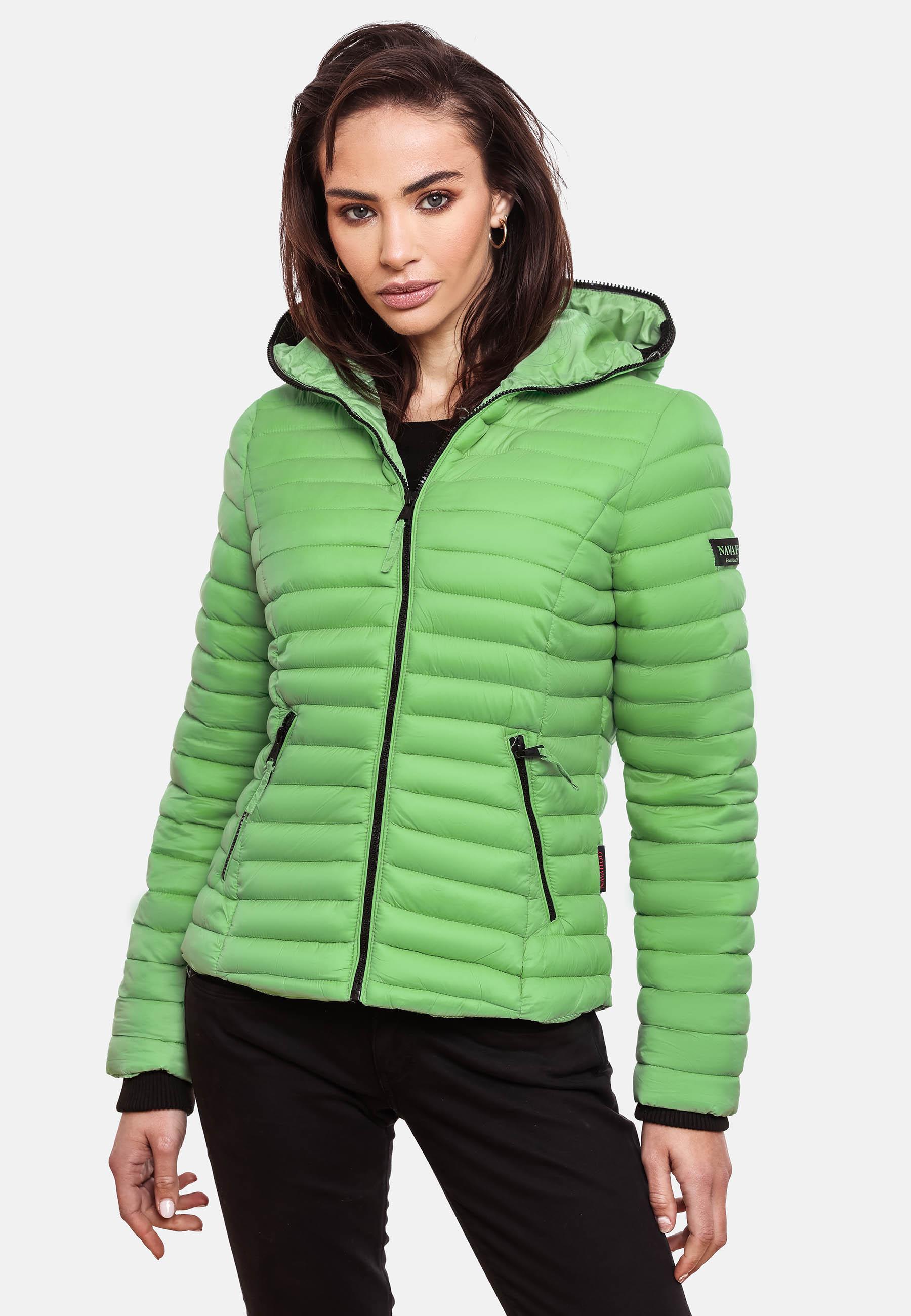 Leichte Steppjacke mit Kapuze "Kimuk" Jade Green