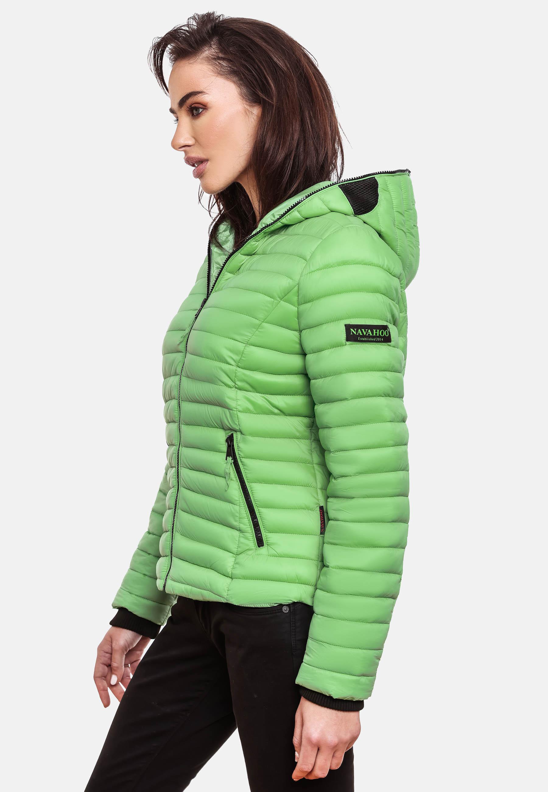 Leichte Steppjacke mit Kapuze "Kimuk" Jade Green