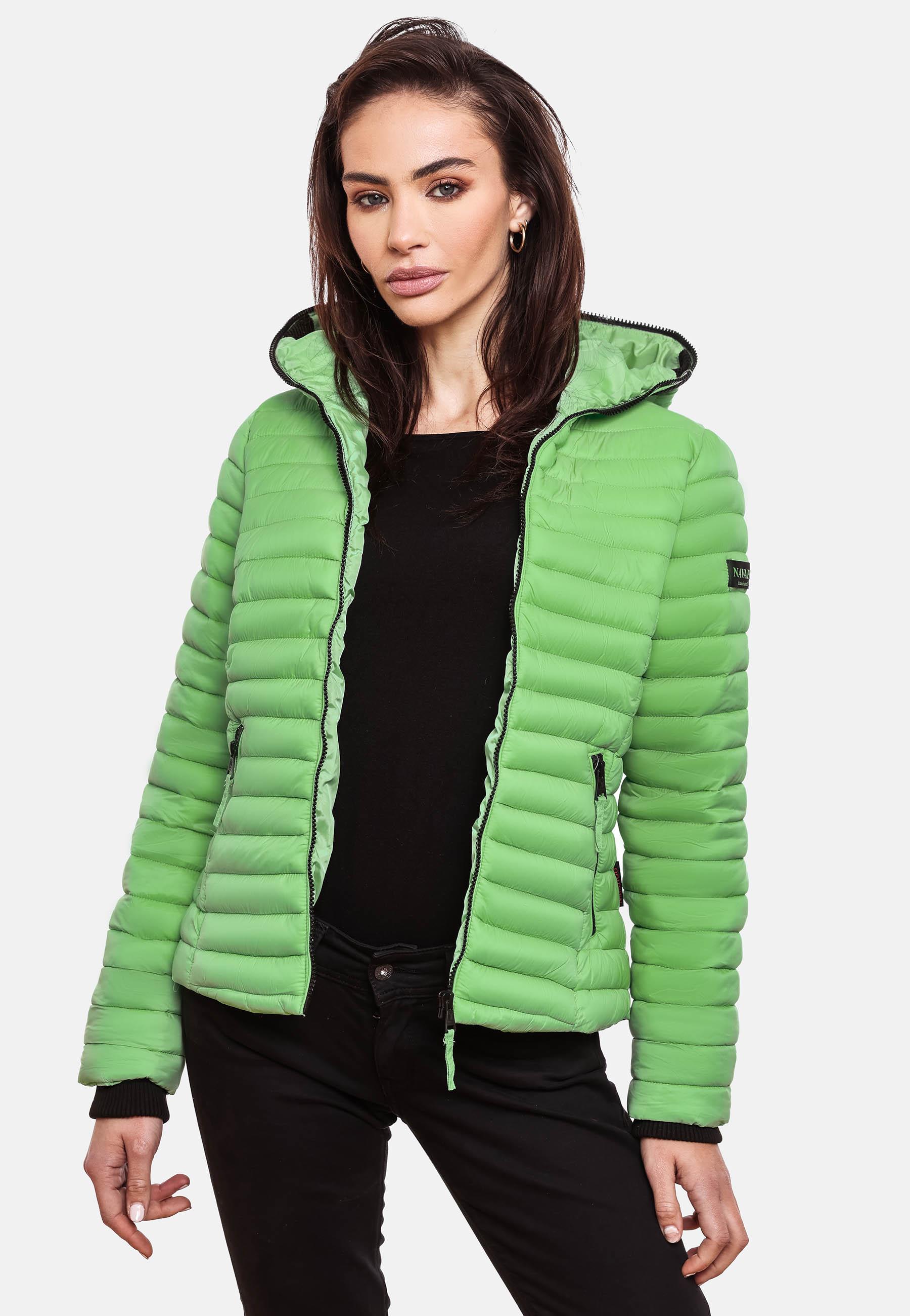 Leichte Steppjacke mit Kapuze "Kimuk" Jade Green