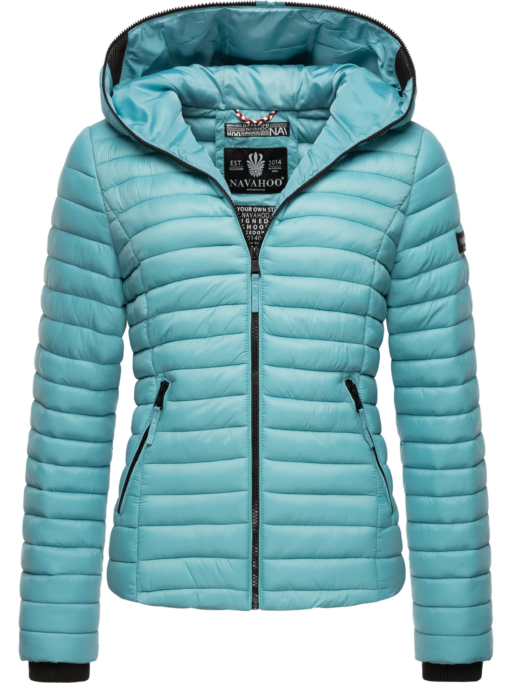 Leichte Steppjacke mit Kapuze "Kimuk" Misty Blue