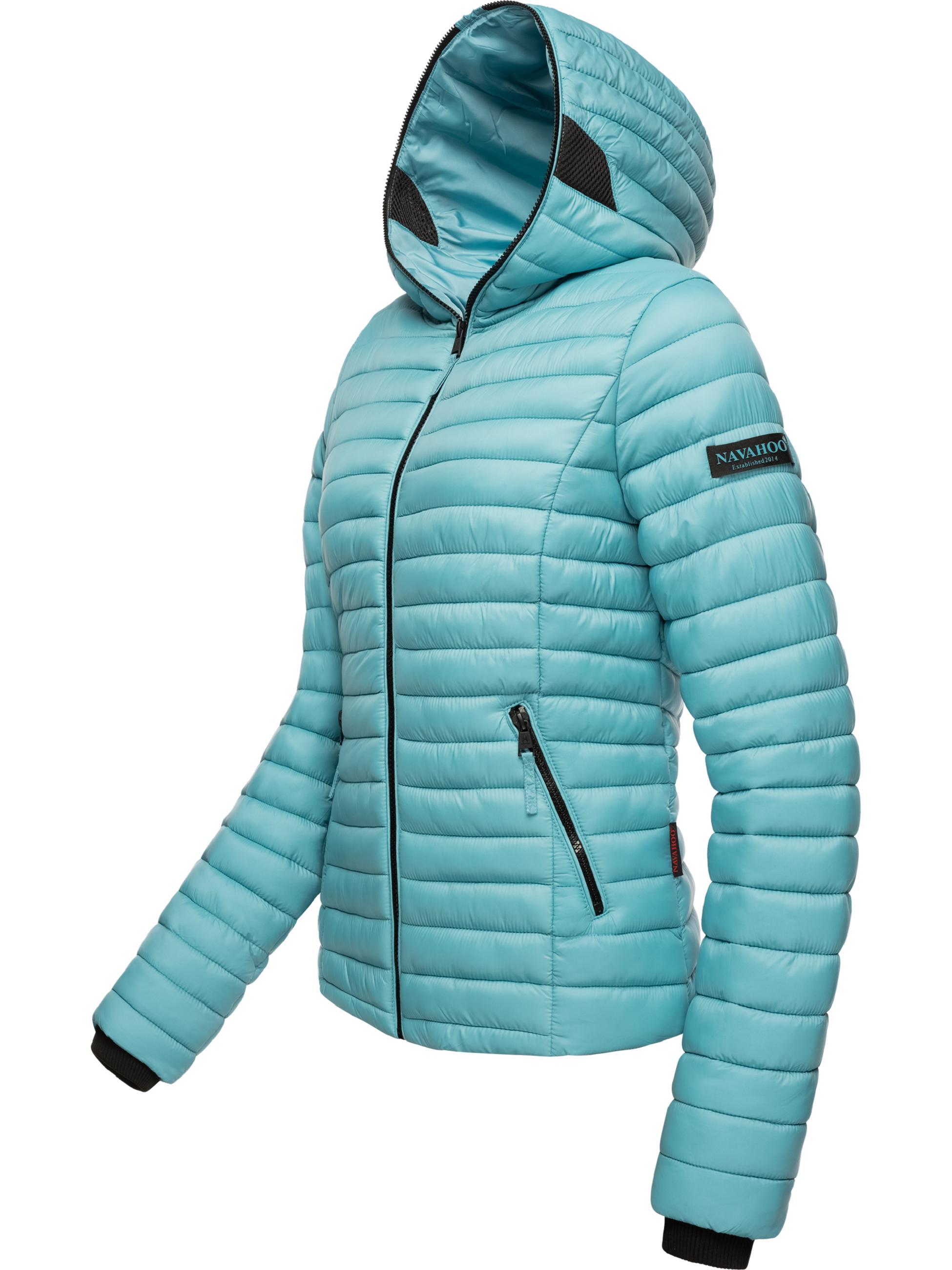 Leichte Steppjacke mit Kapuze "Kimuk" Misty Blue