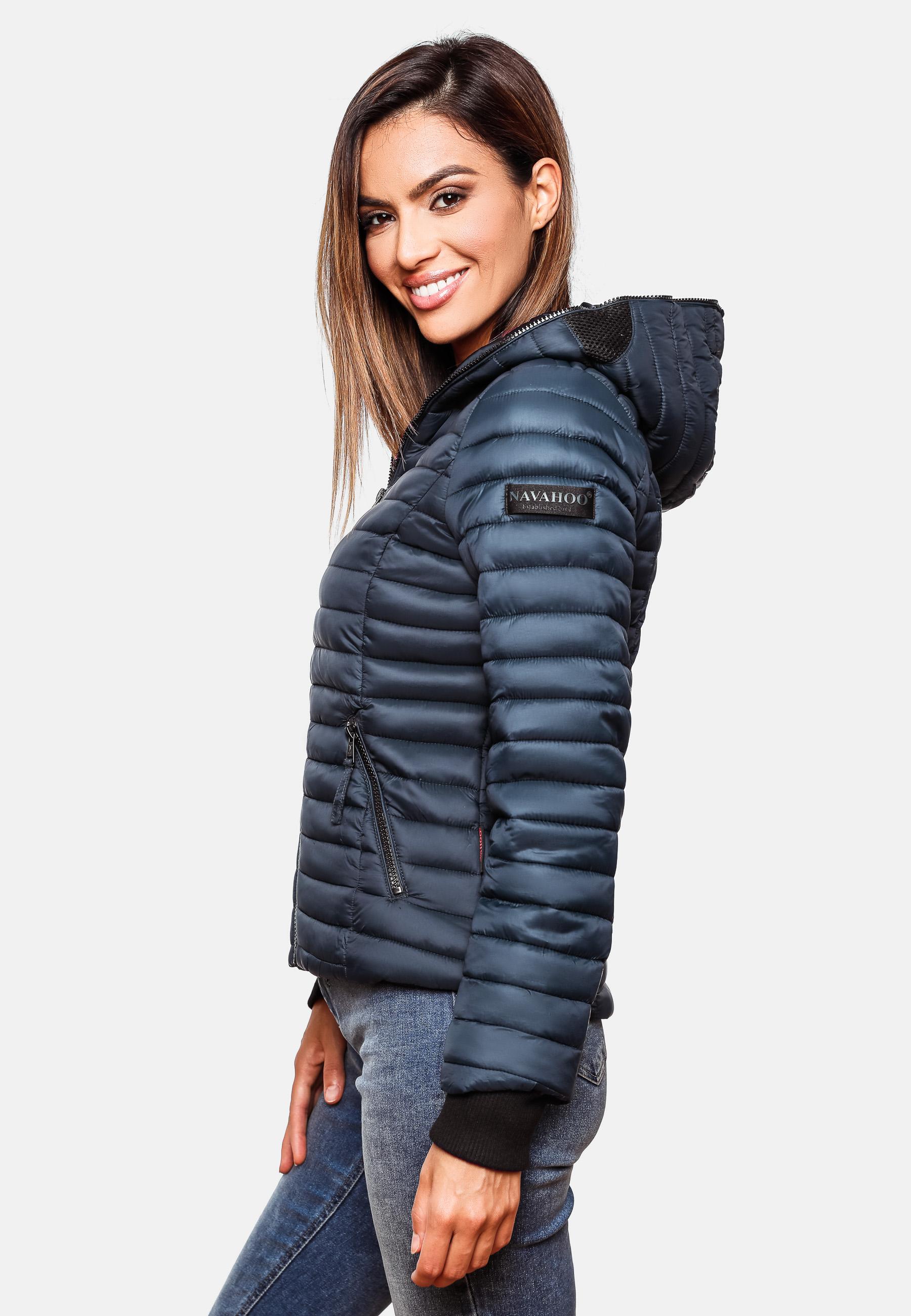 Leichte Steppjacke mit Kapuze "Kimuk" Navy