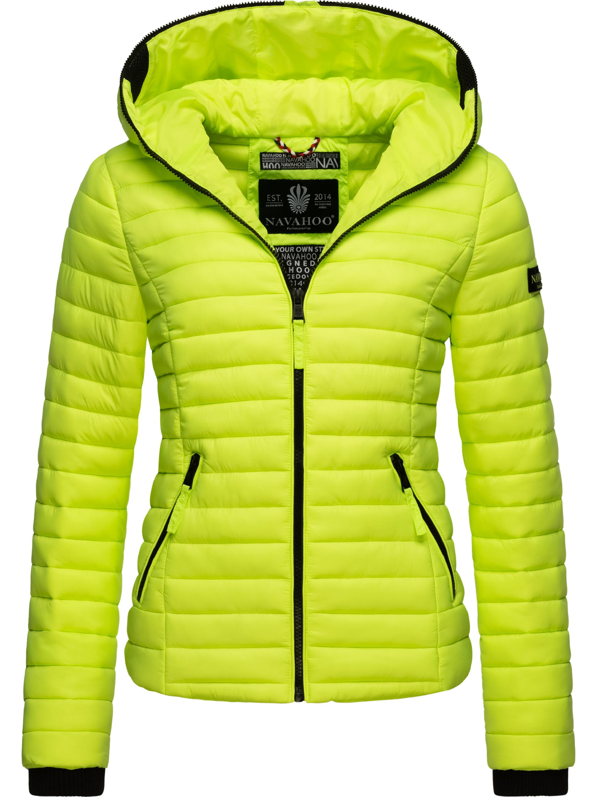 Leichte Steppjacke mit Kapuze "Kimuk" Neon Green