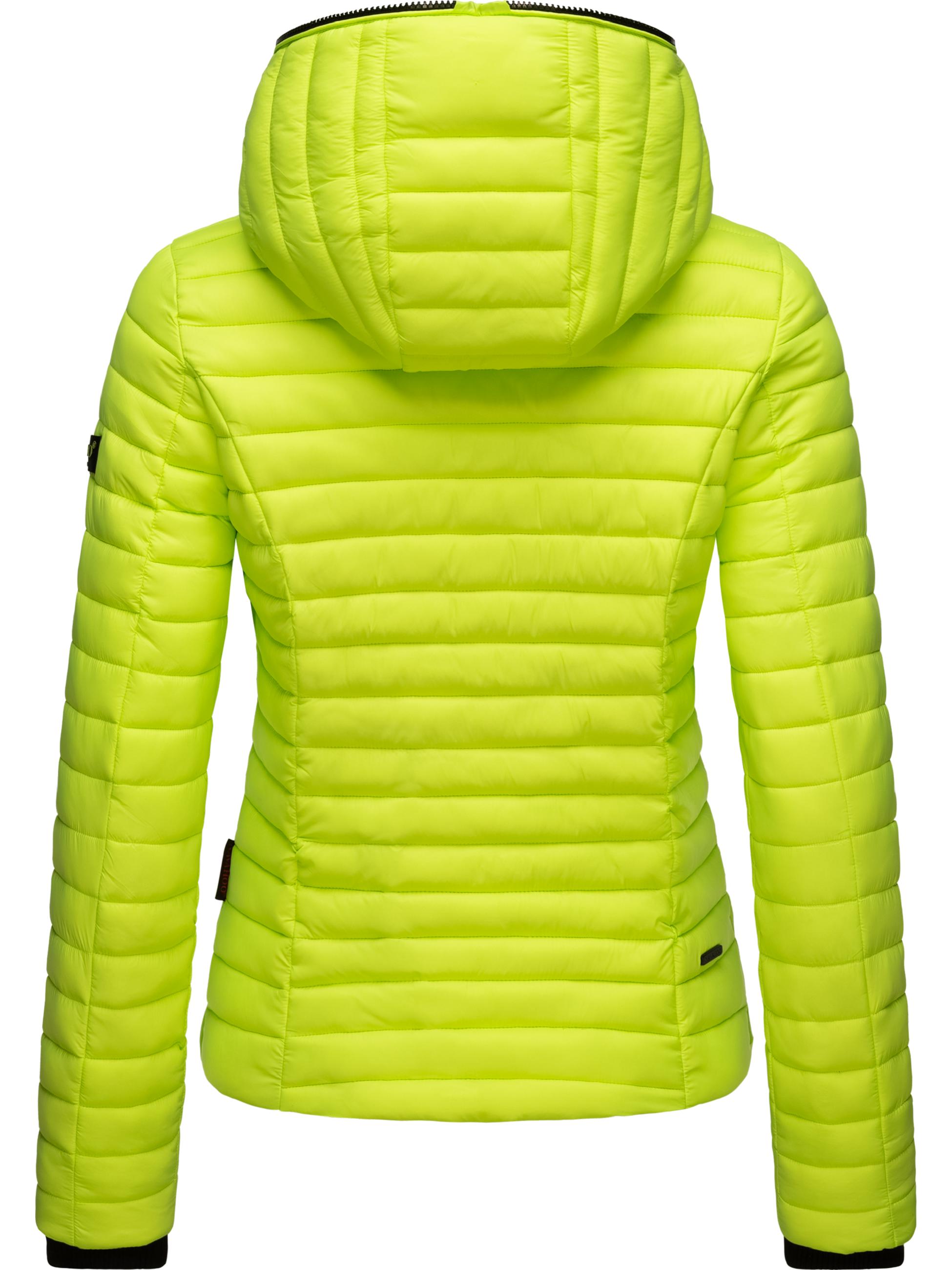 Leichte Steppjacke mit Kapuze "Kimuk" Neon Green