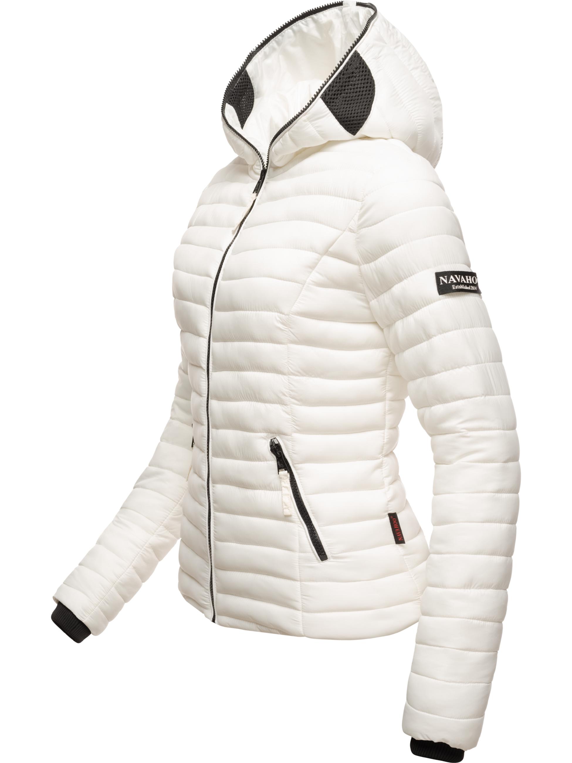 Leichte Steppjacke mit Kapuze "Kimuk" Offwhite