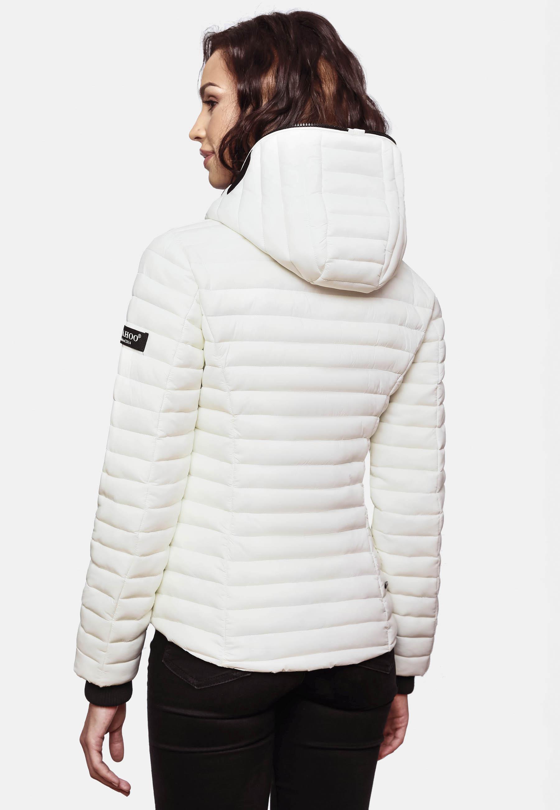 Leichte Steppjacke mit Kapuze "Kimuk" Offwhite