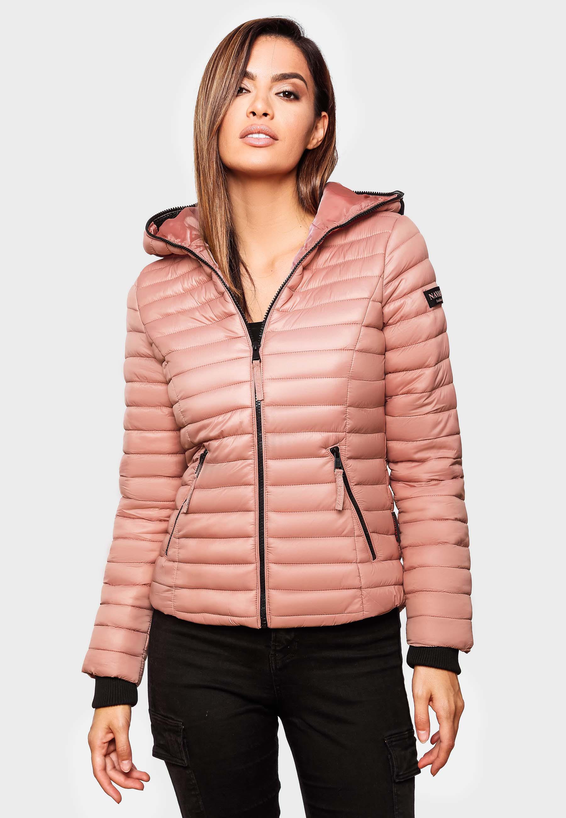 Leichte Steppjacke mit Kapuze "Kimuk" Powder Rose