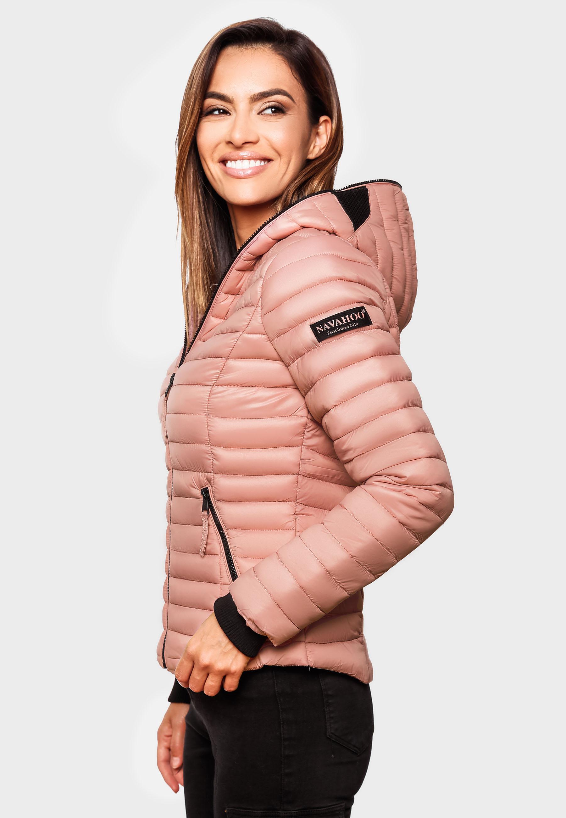 Leichte Steppjacke mit Kapuze "Kimuk" Powder Rose