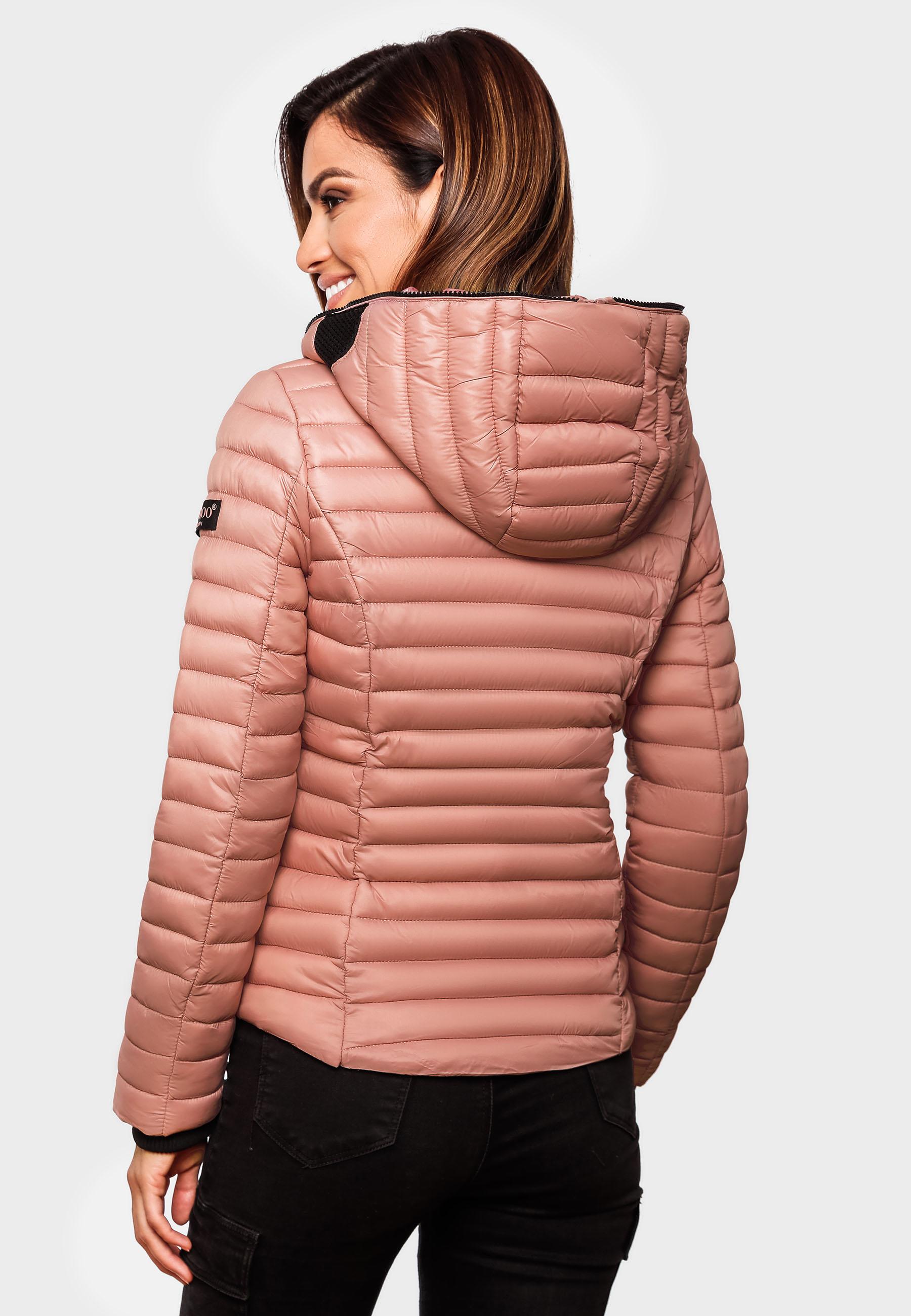 Leichte Steppjacke mit Kapuze "Kimuk" Powder Rose