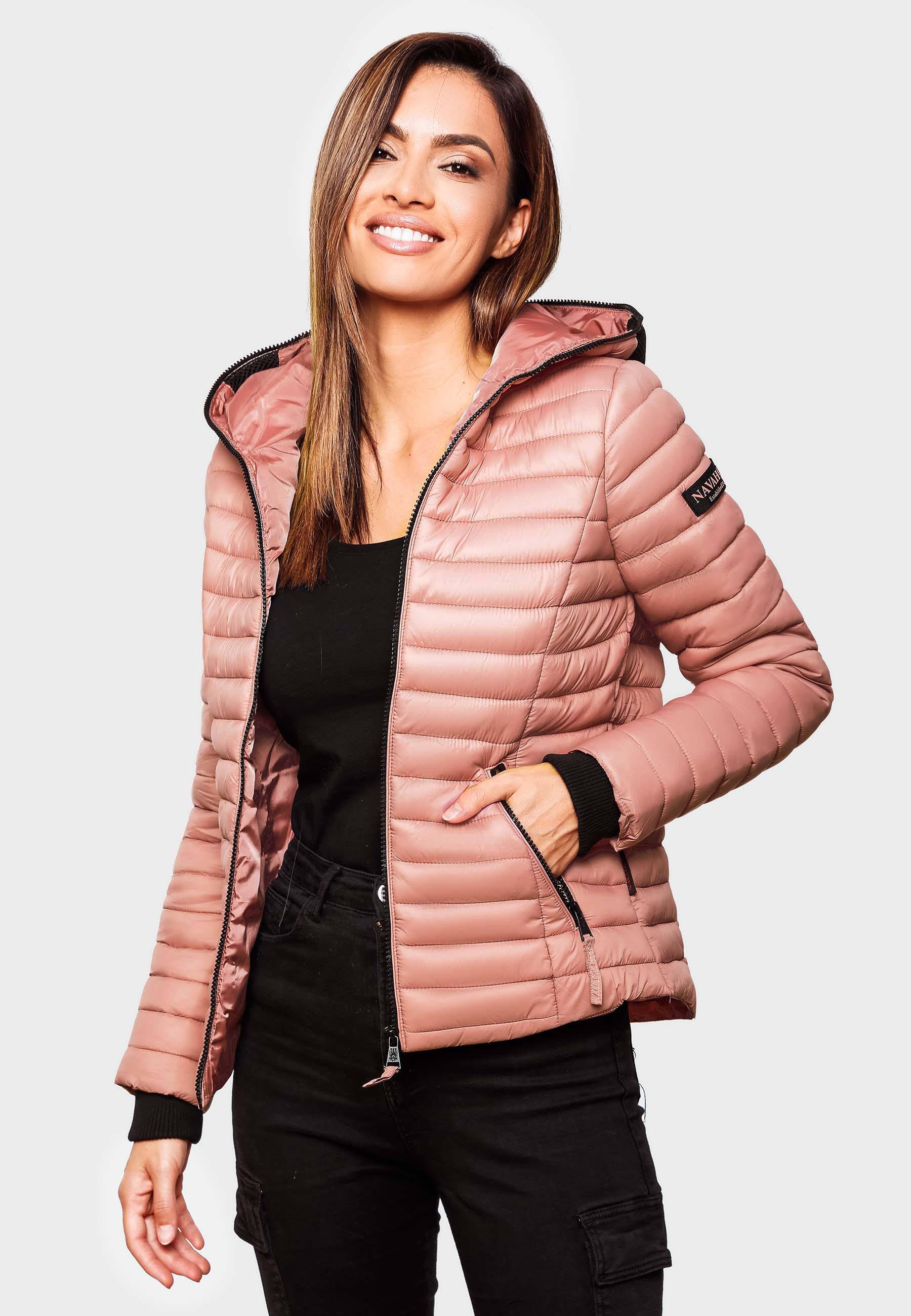 Leichte Steppjacke mit Kapuze "Kimuk" Powder Rose