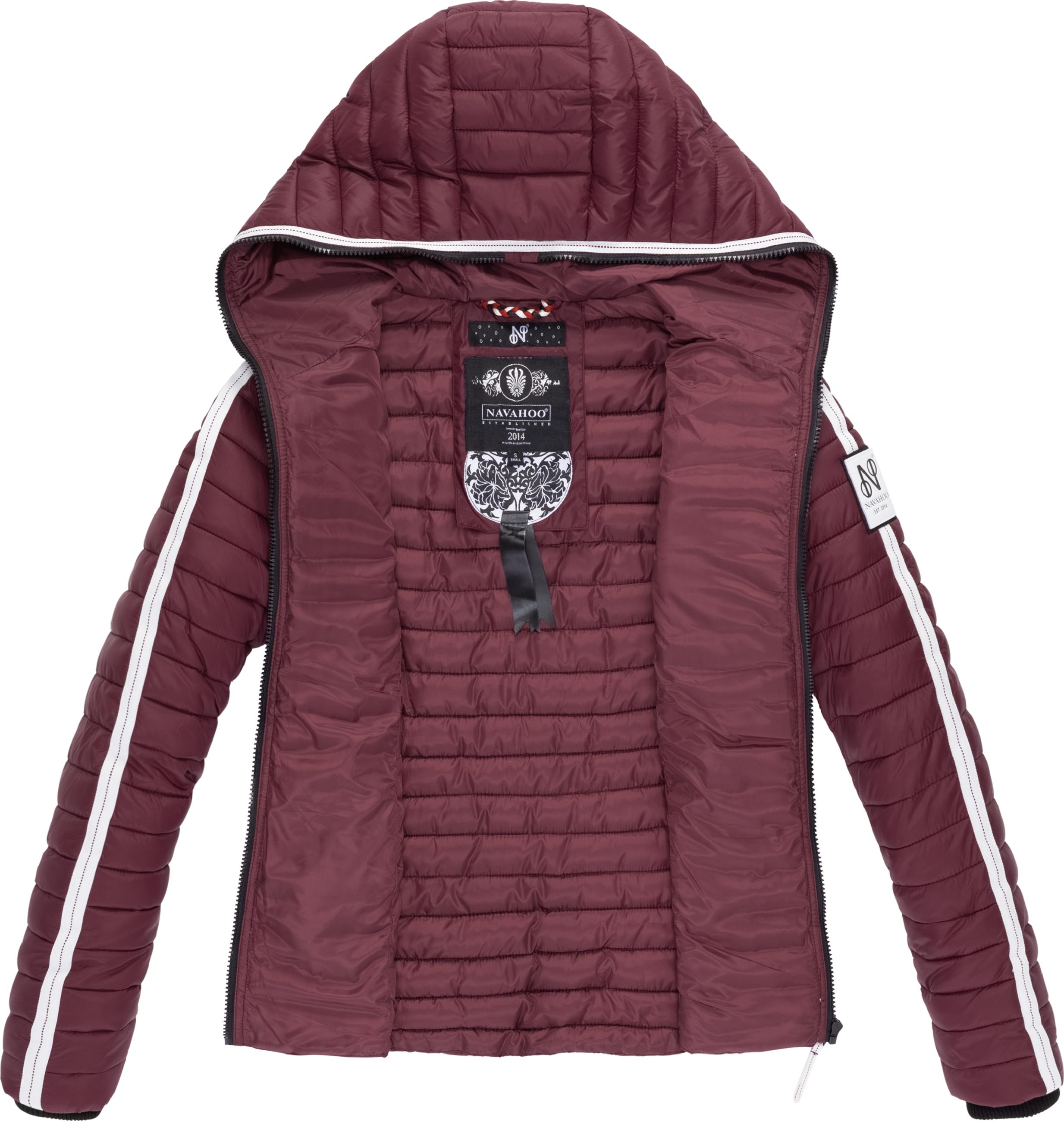 Leichte Steppjacke mit Kapuze "Kimuk Prc" Weinrot