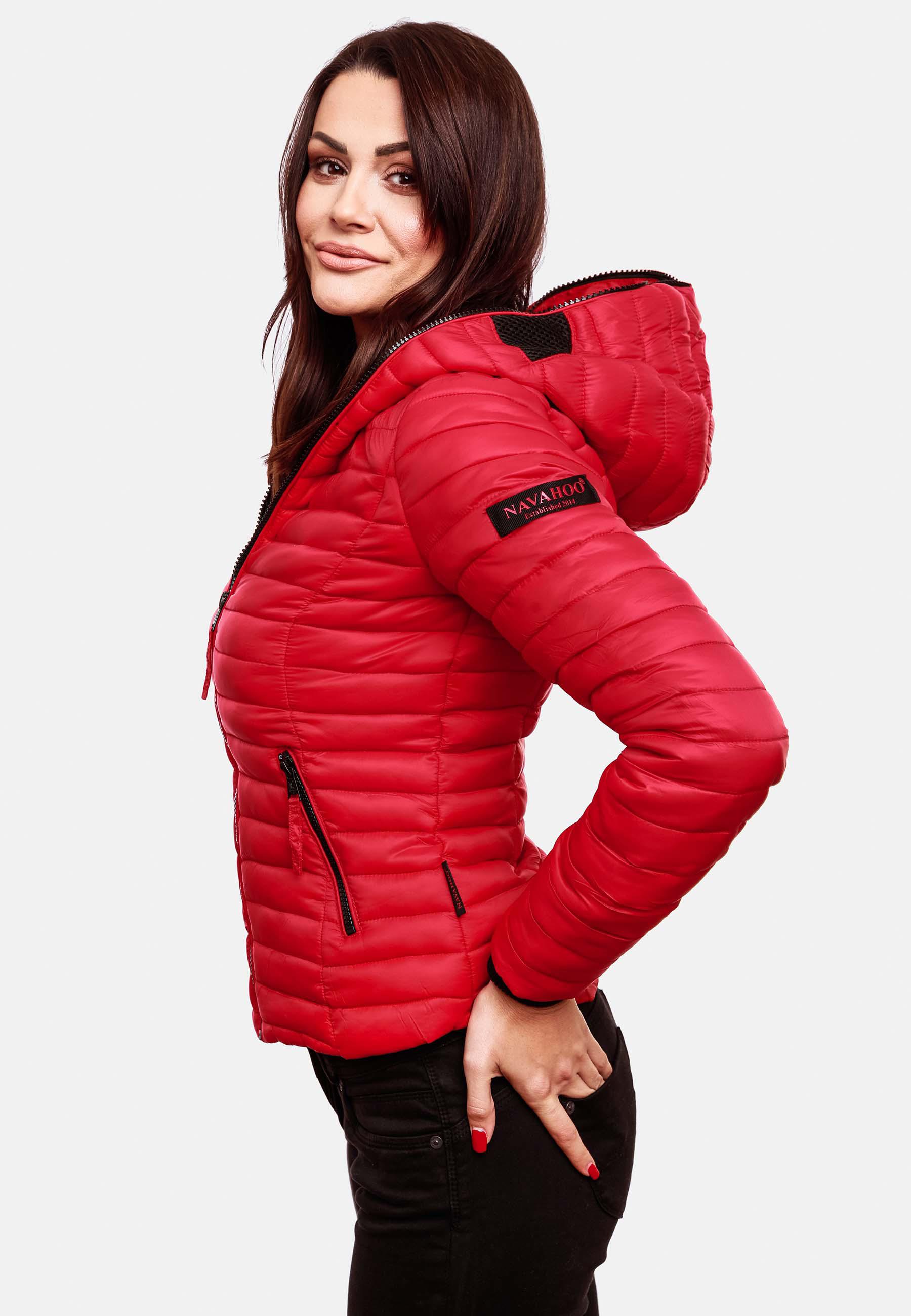 Leichte Steppjacke mit Kapuze "Kimuk" Rot