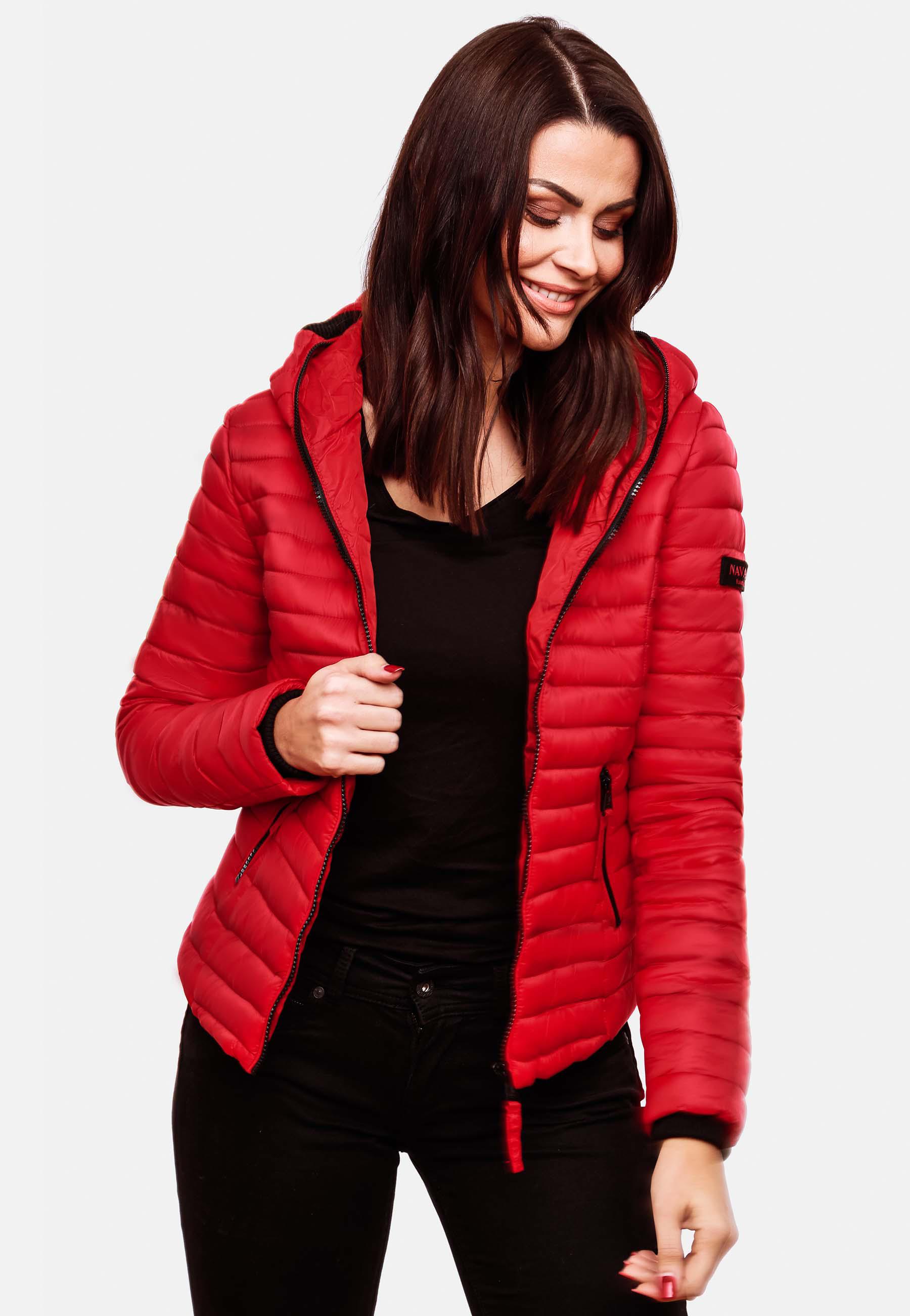 Leichte Steppjacke mit Kapuze "Kimuk" Rot