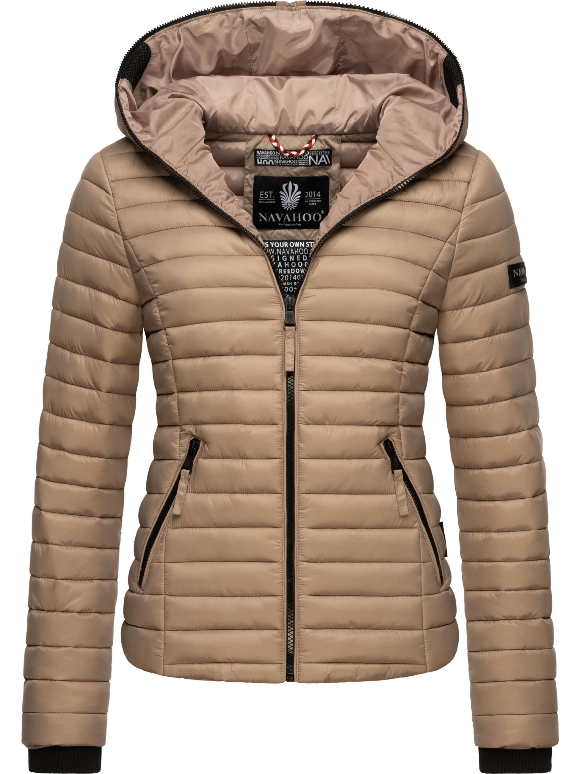 Leichte Steppjacke mit Kapuze "Kimuk" Taupe Grey