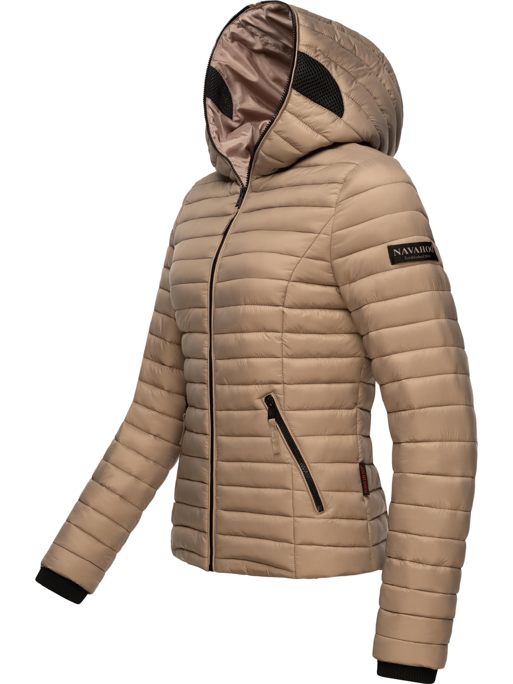 Leichte Steppjacke mit Kapuze "Kimuk" Taupe Grey