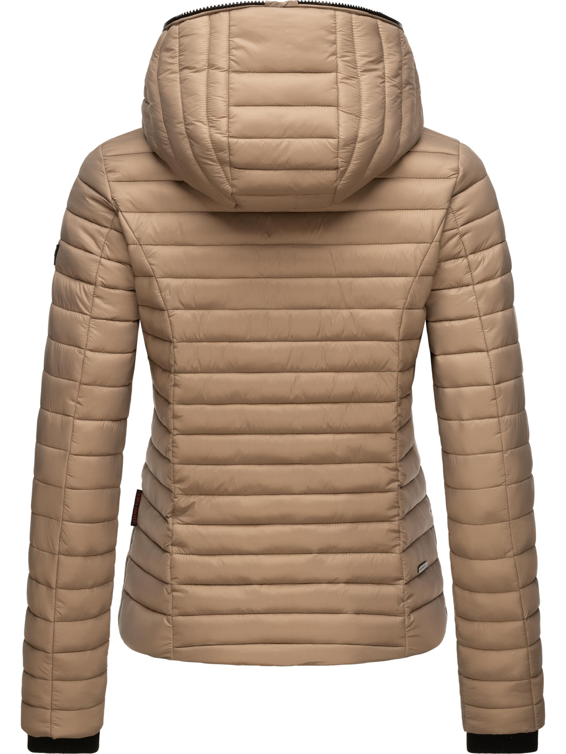 Leichte Steppjacke mit Kapuze "Kimuk" Taupe Grey