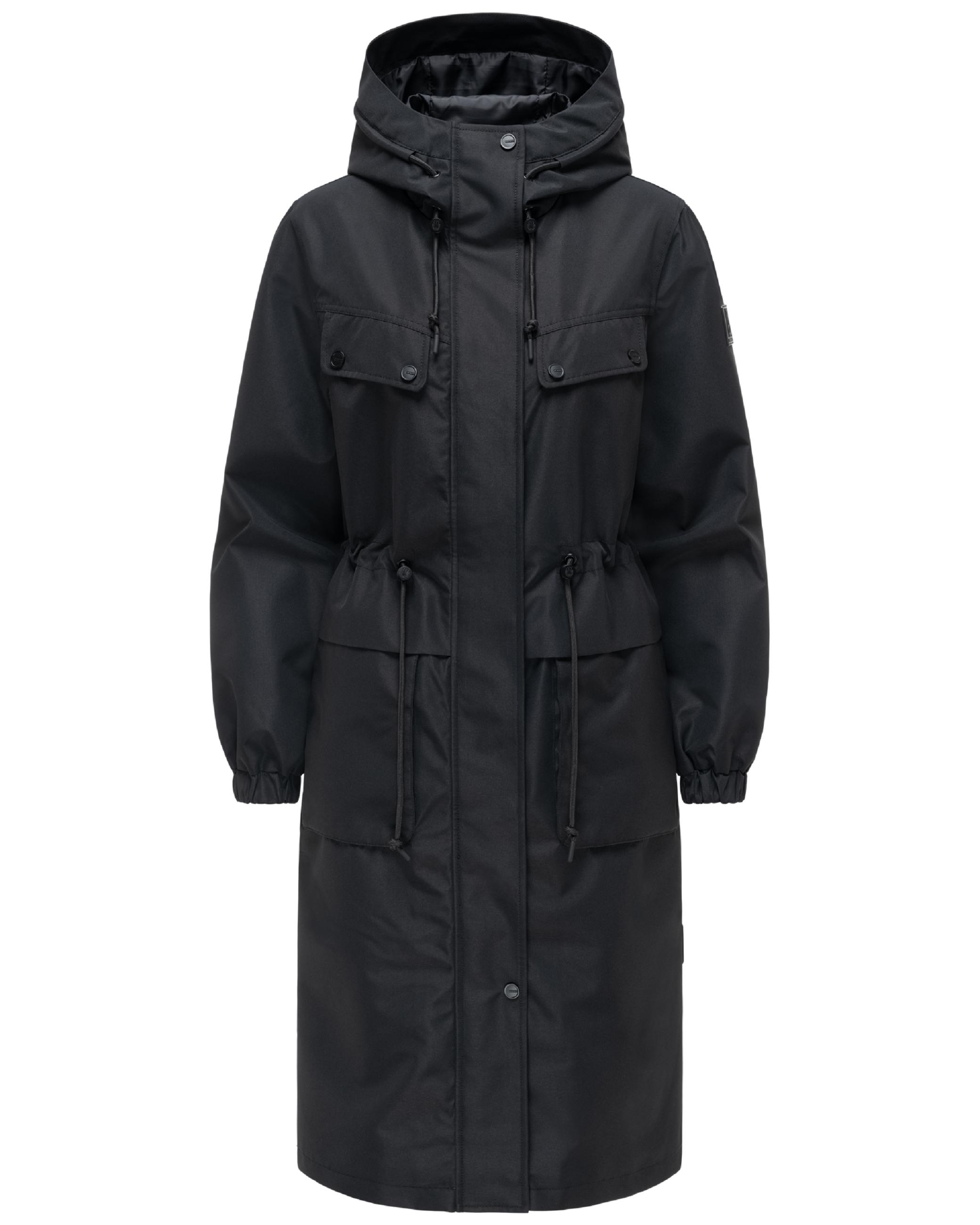 Leichter Oversize Übergangsmantel "Kirschwind 14" Black