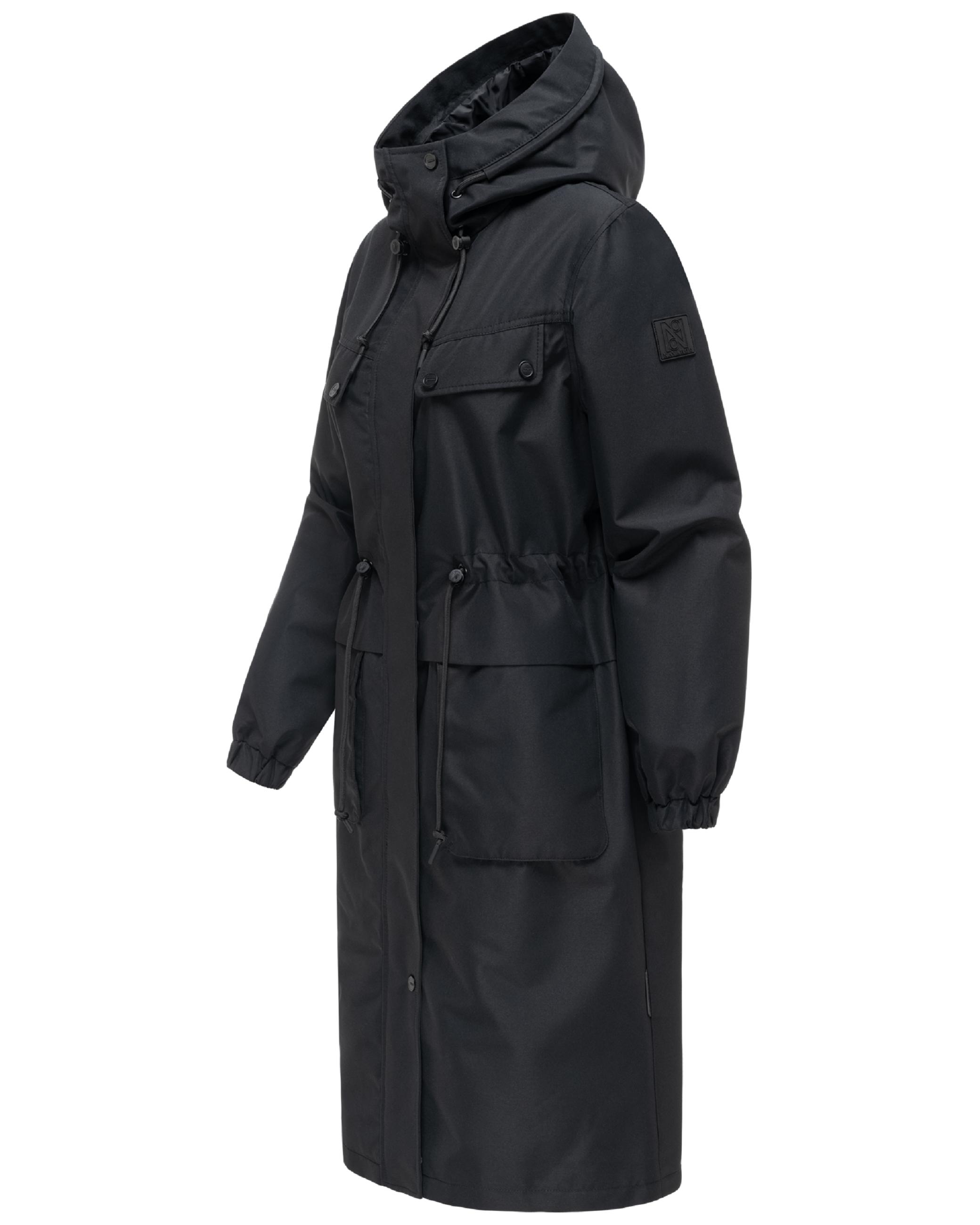 Leichter Oversize Übergangsmantel "Kirschwind 14" Black