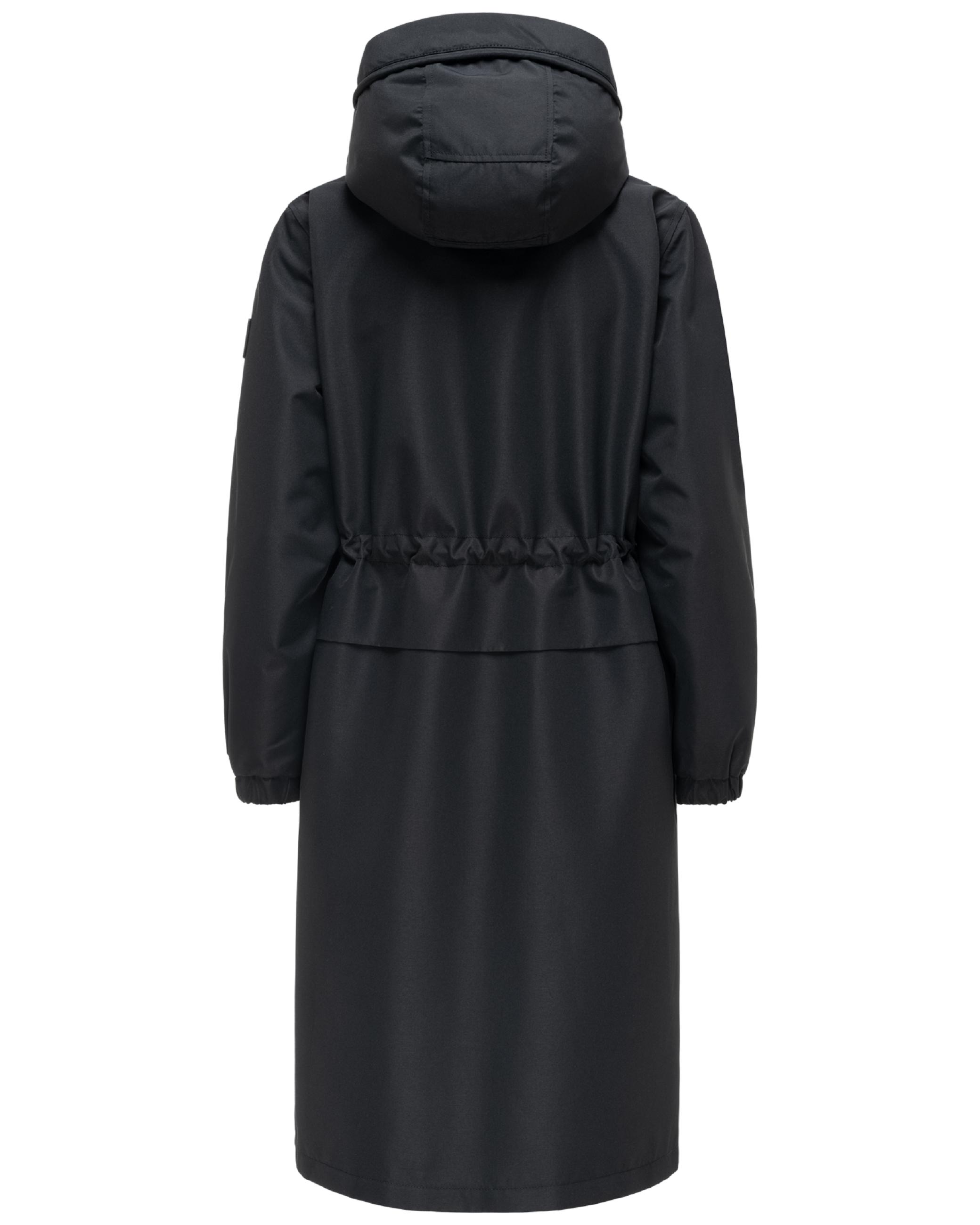 Leichter Oversize Übergangsmantel "Kirschwind 14" Black