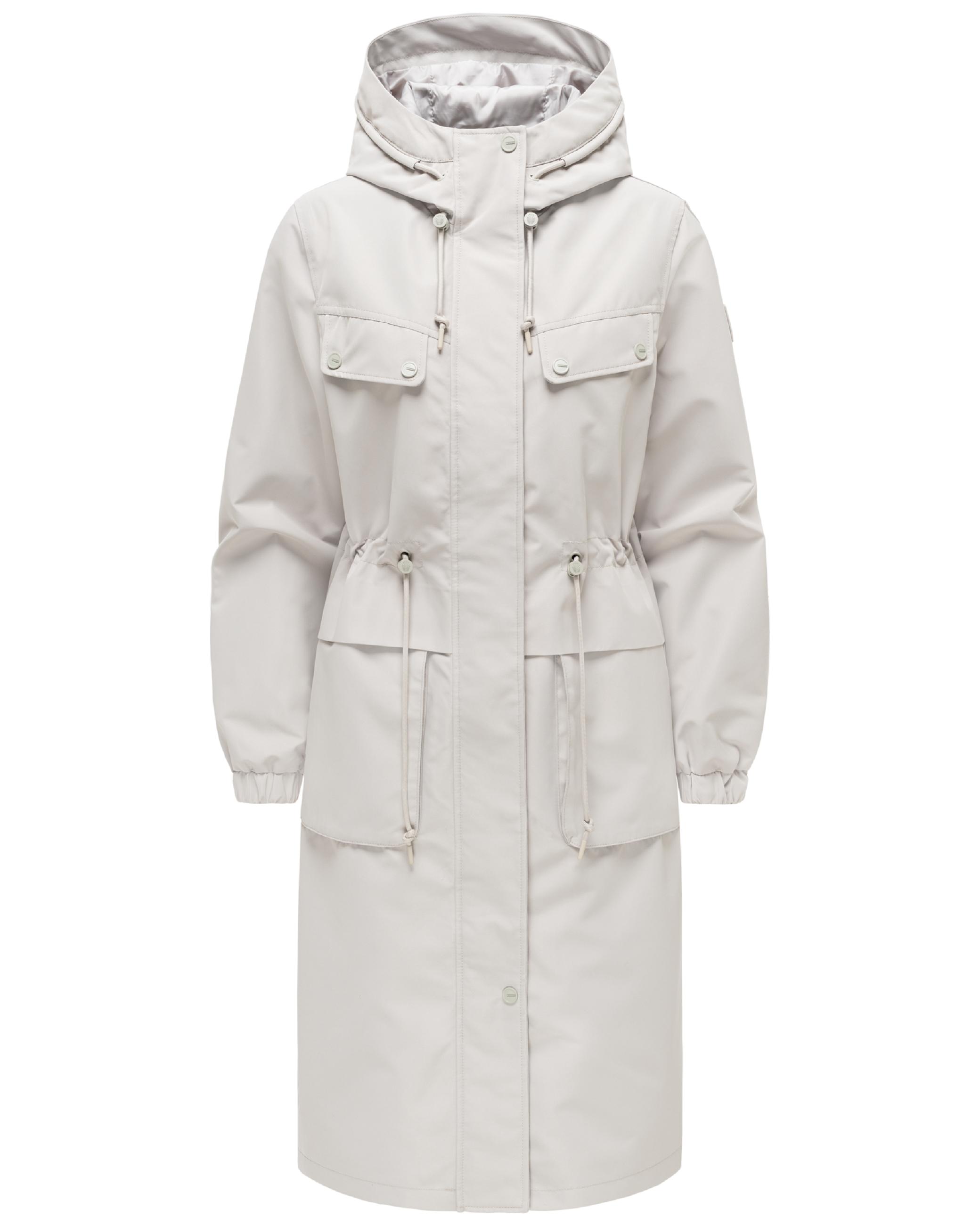 Leichter Oversize Übergangsmantel "Kirschwind 14" Bone