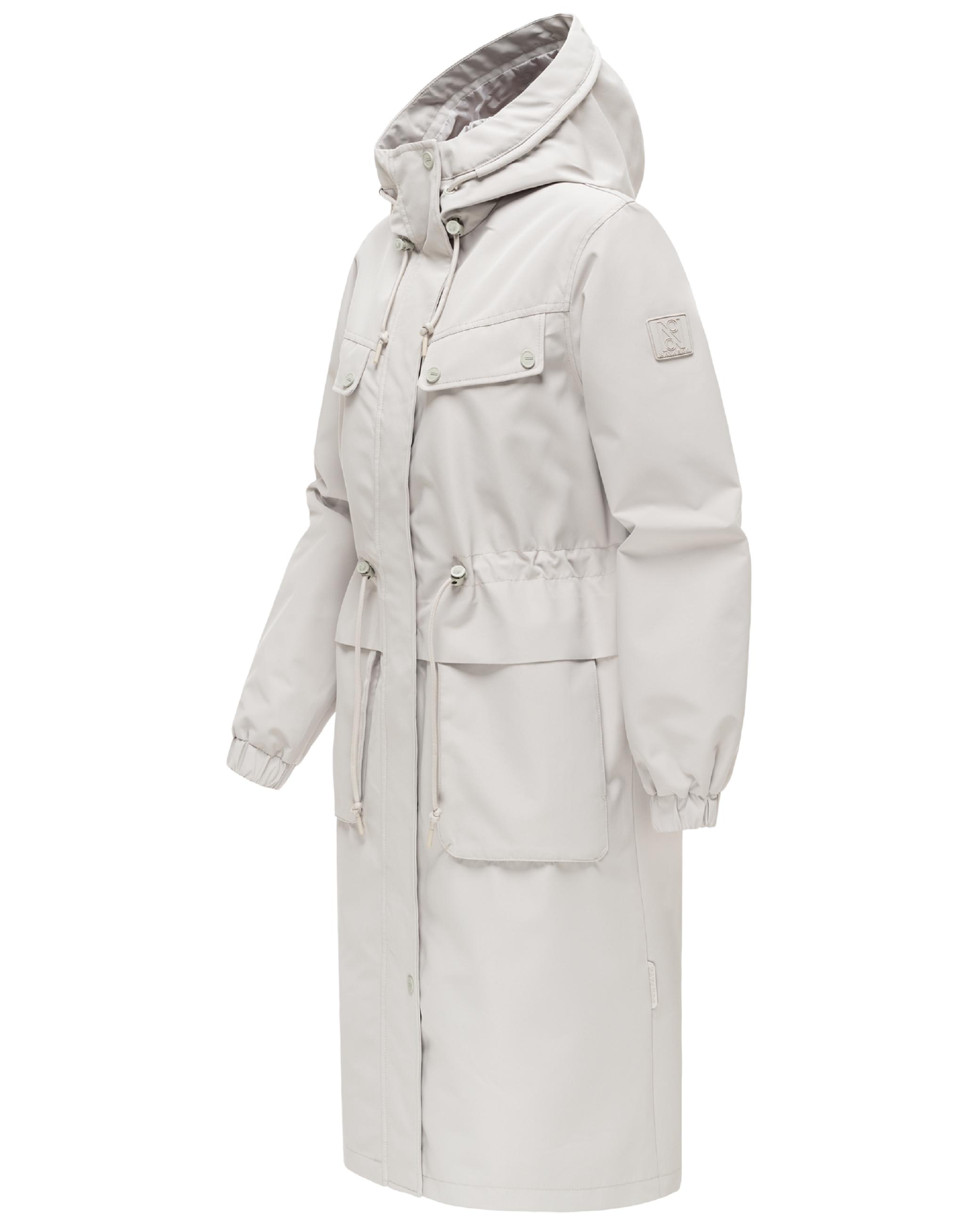 Leichter Oversize Übergangsmantel "Kirschwind 14" Bone