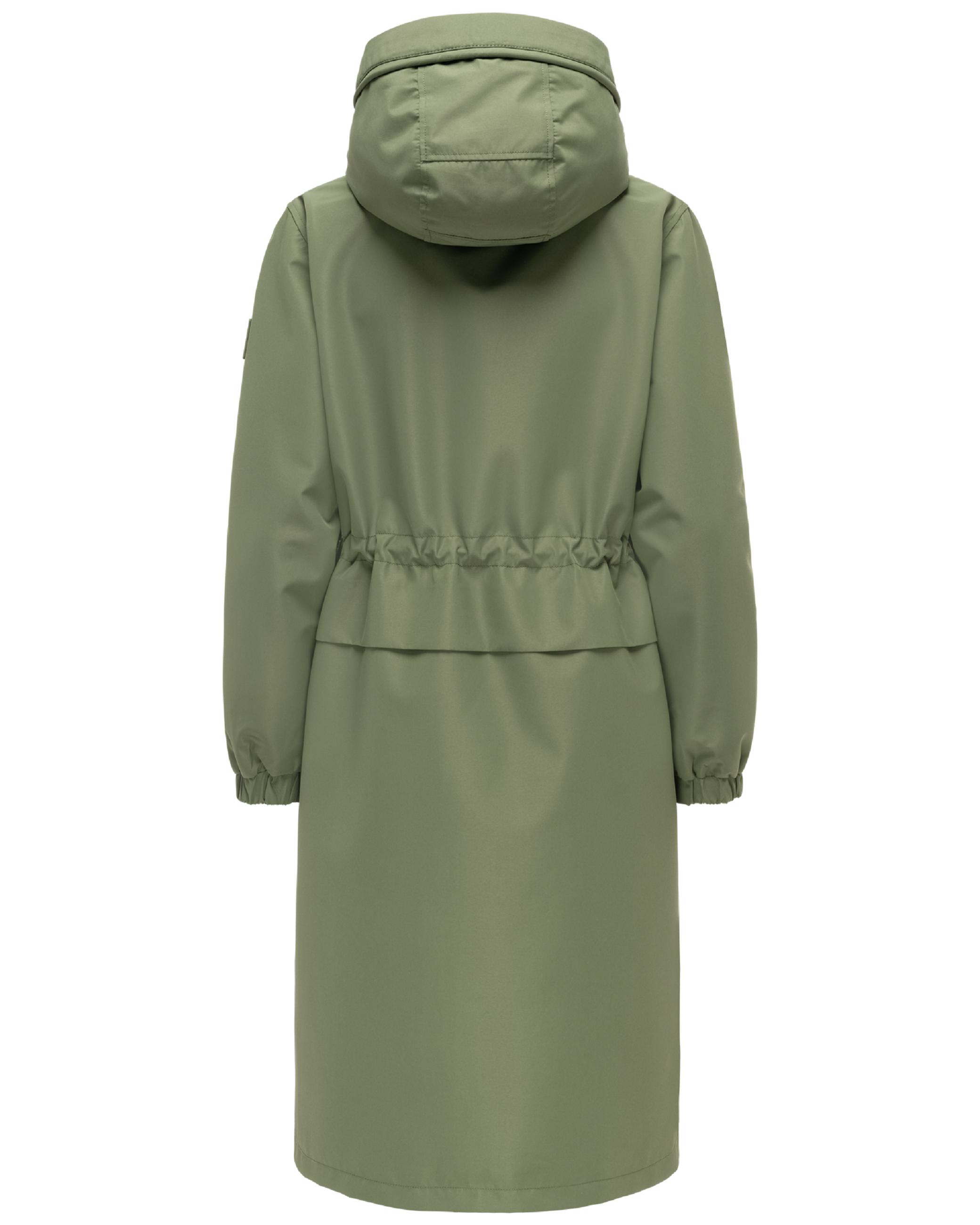 Leichter Oversize Übergangsmantel "Kirschwind 14" Olive Leaf