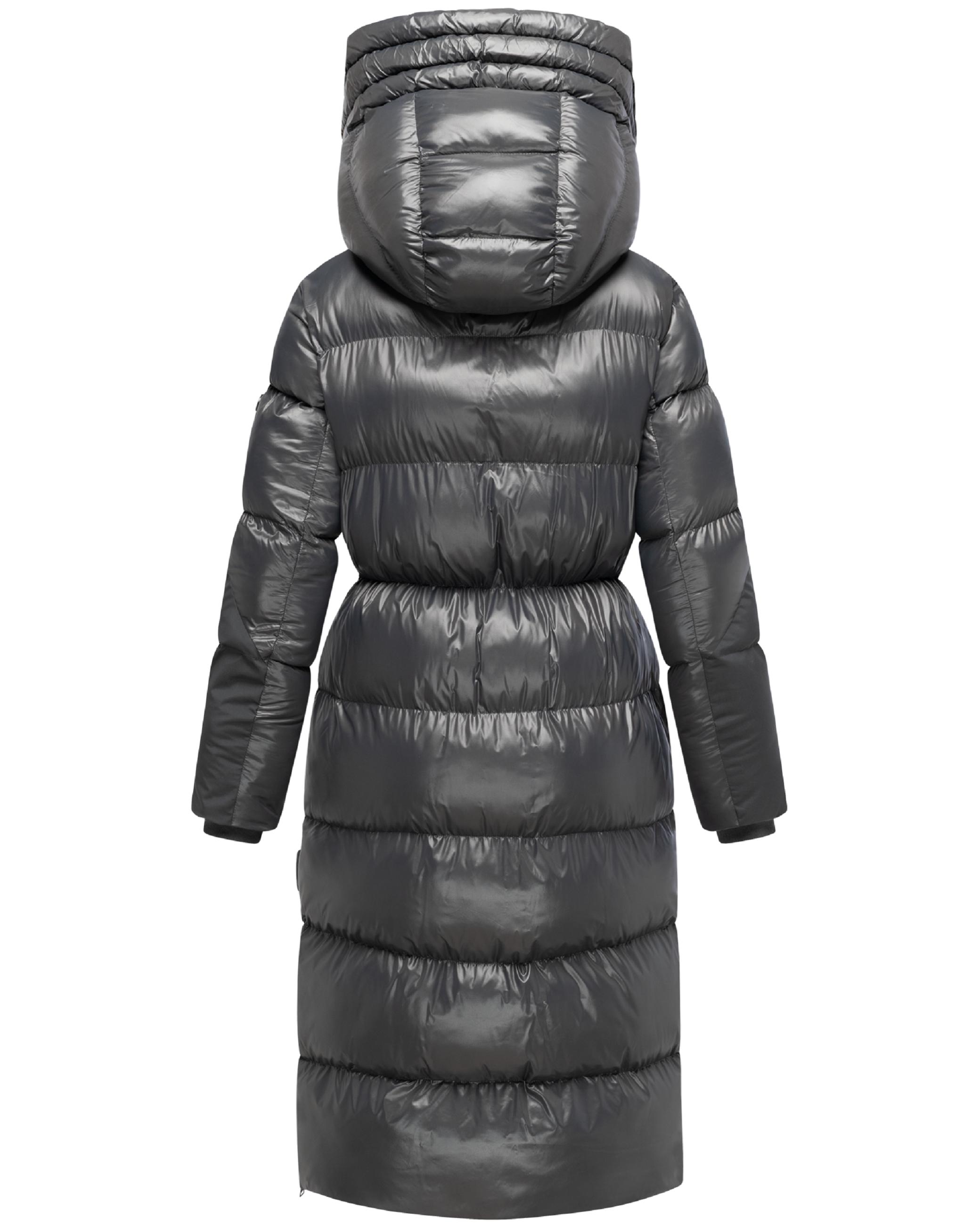 Warmer Steppmantel "Knusperherz 14" Anthracite
