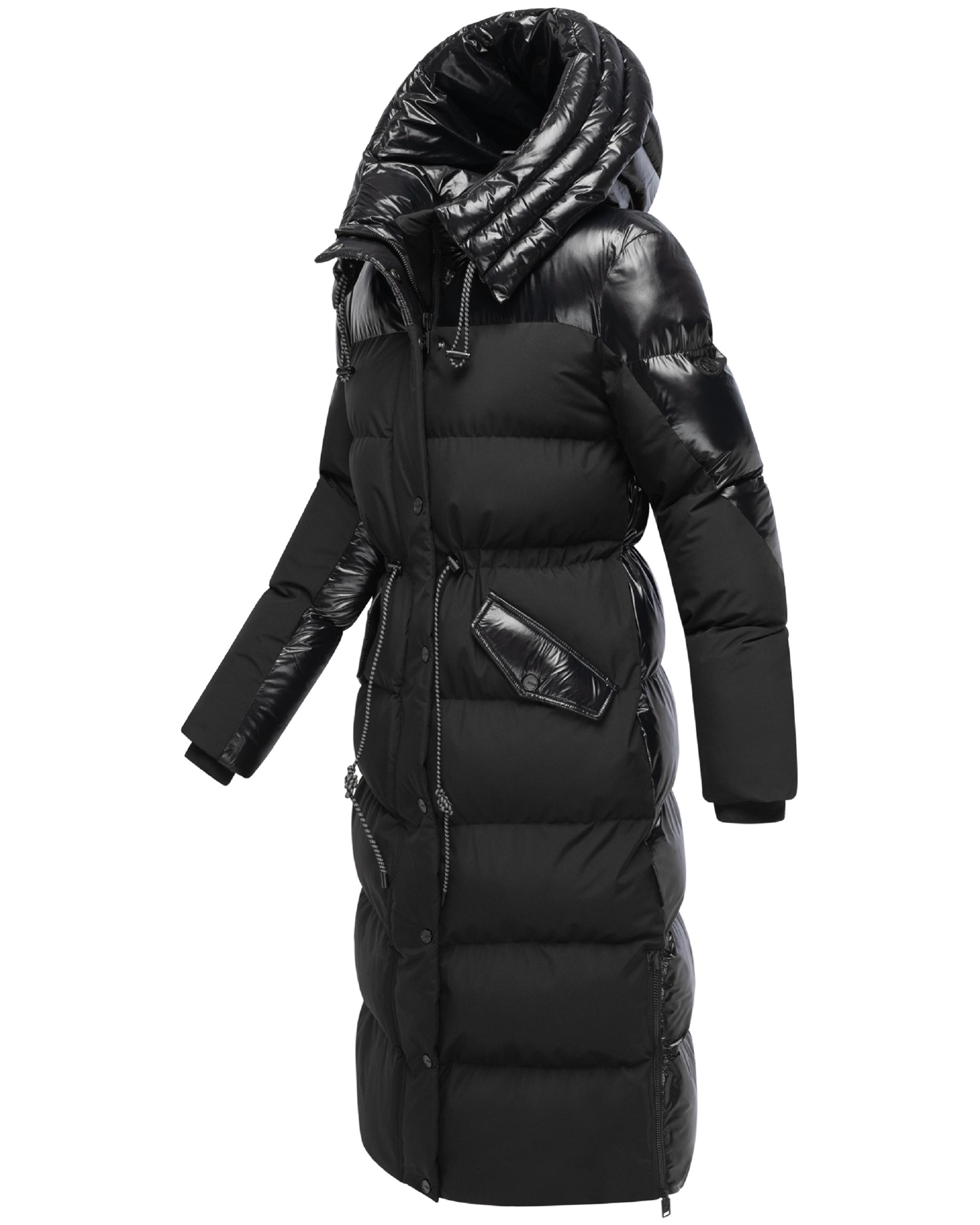 Warmer Steppmantel "Knusperherz 14" Black