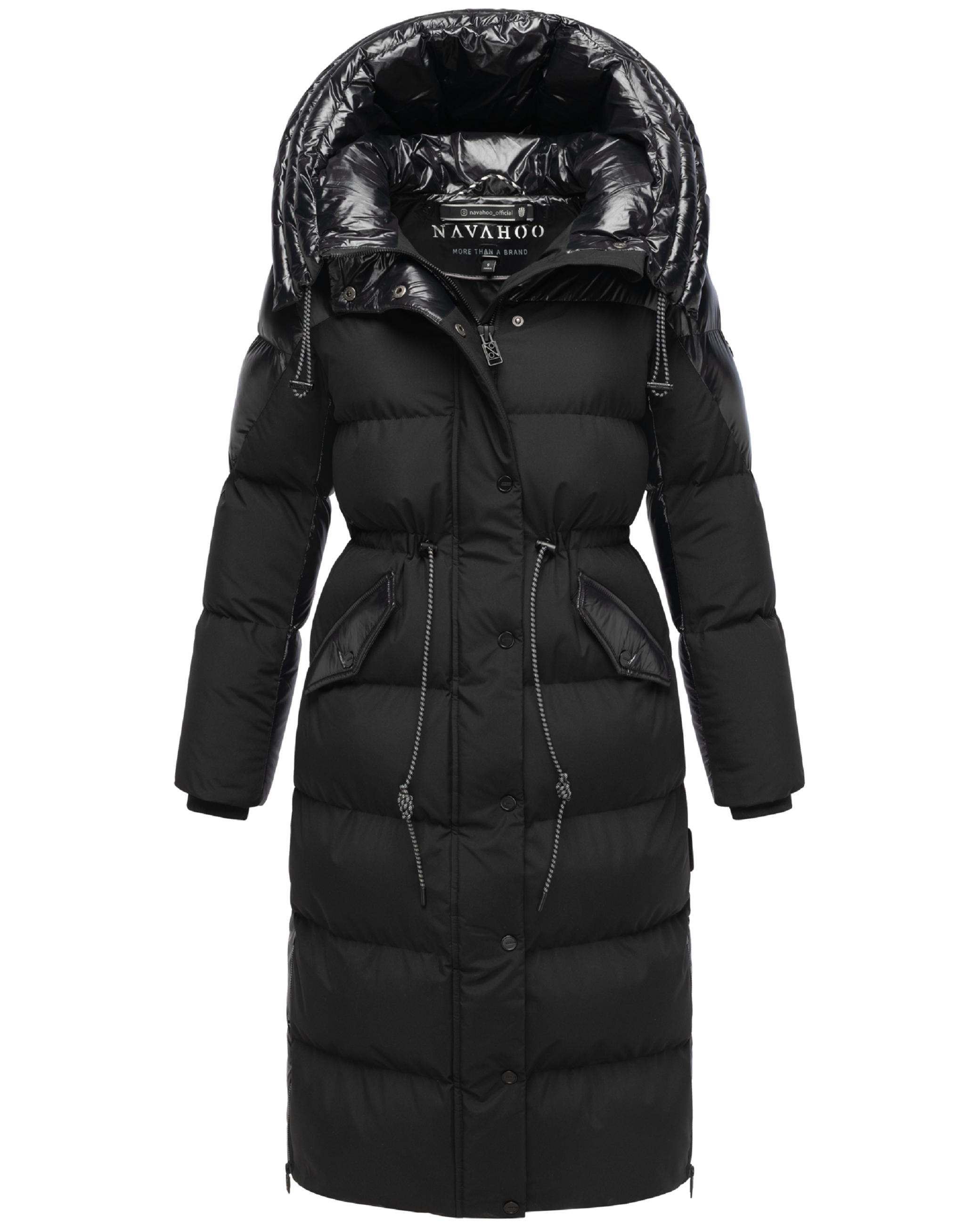 Warmer Steppmantel "Knusperherz 14" Black