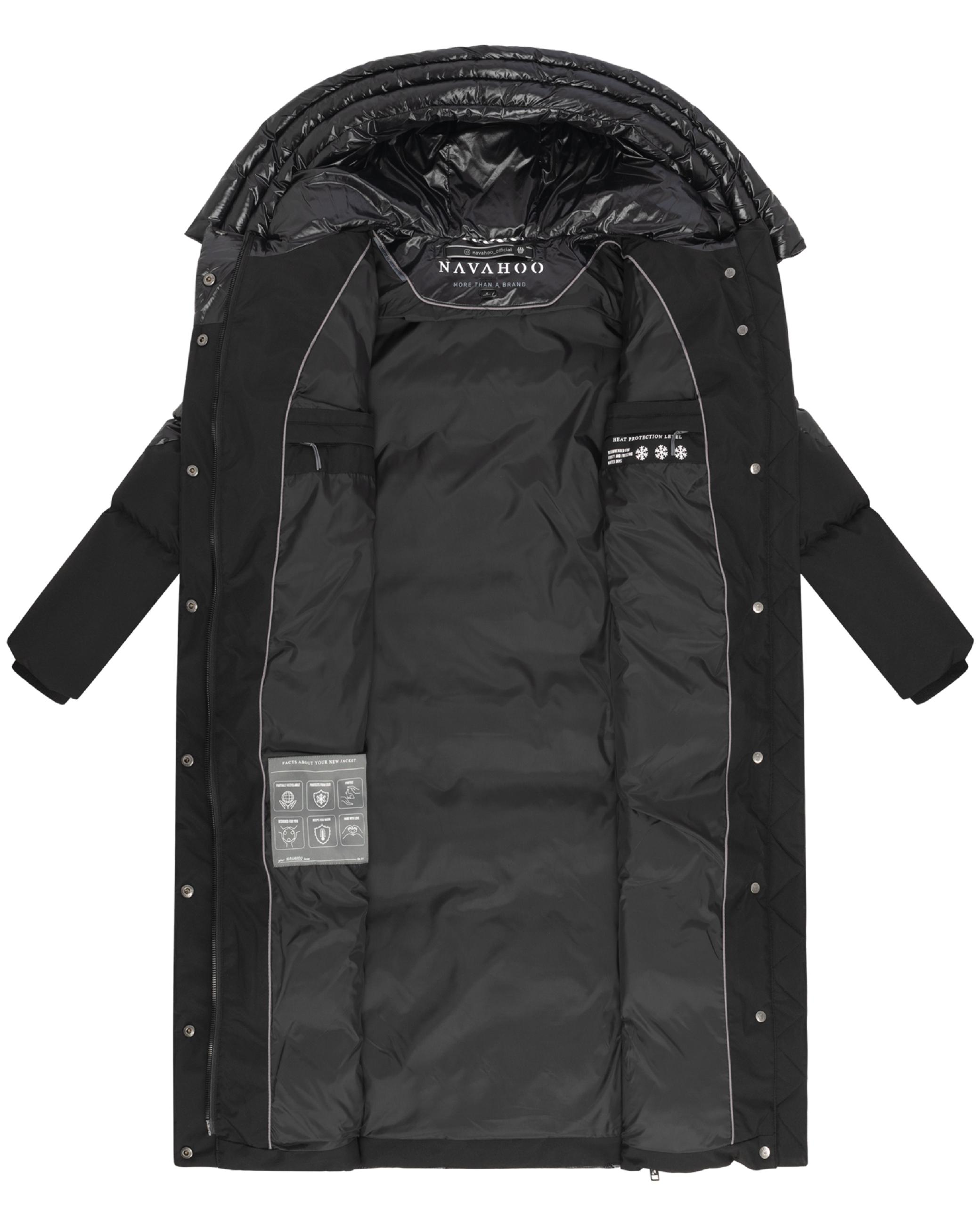 Warmer Steppmantel "Knusperherz 14" Black
