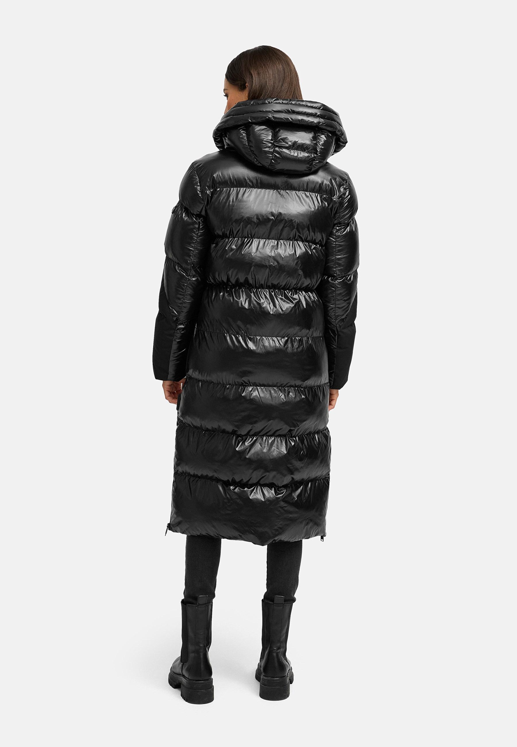 Warmer Steppmantel "Knusperherz 14" Black