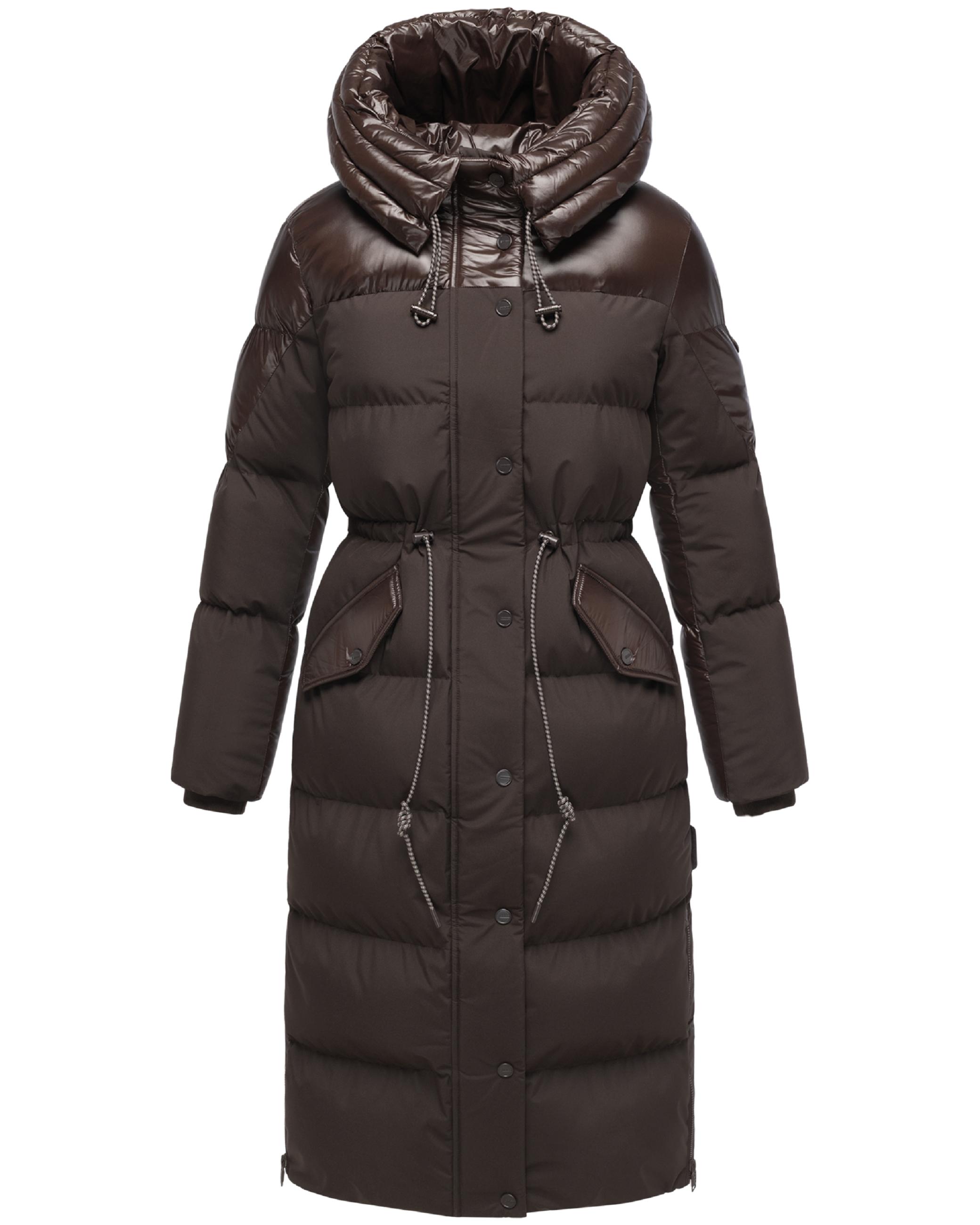 Warmer Steppmantel "Knusperherz 14" Choco