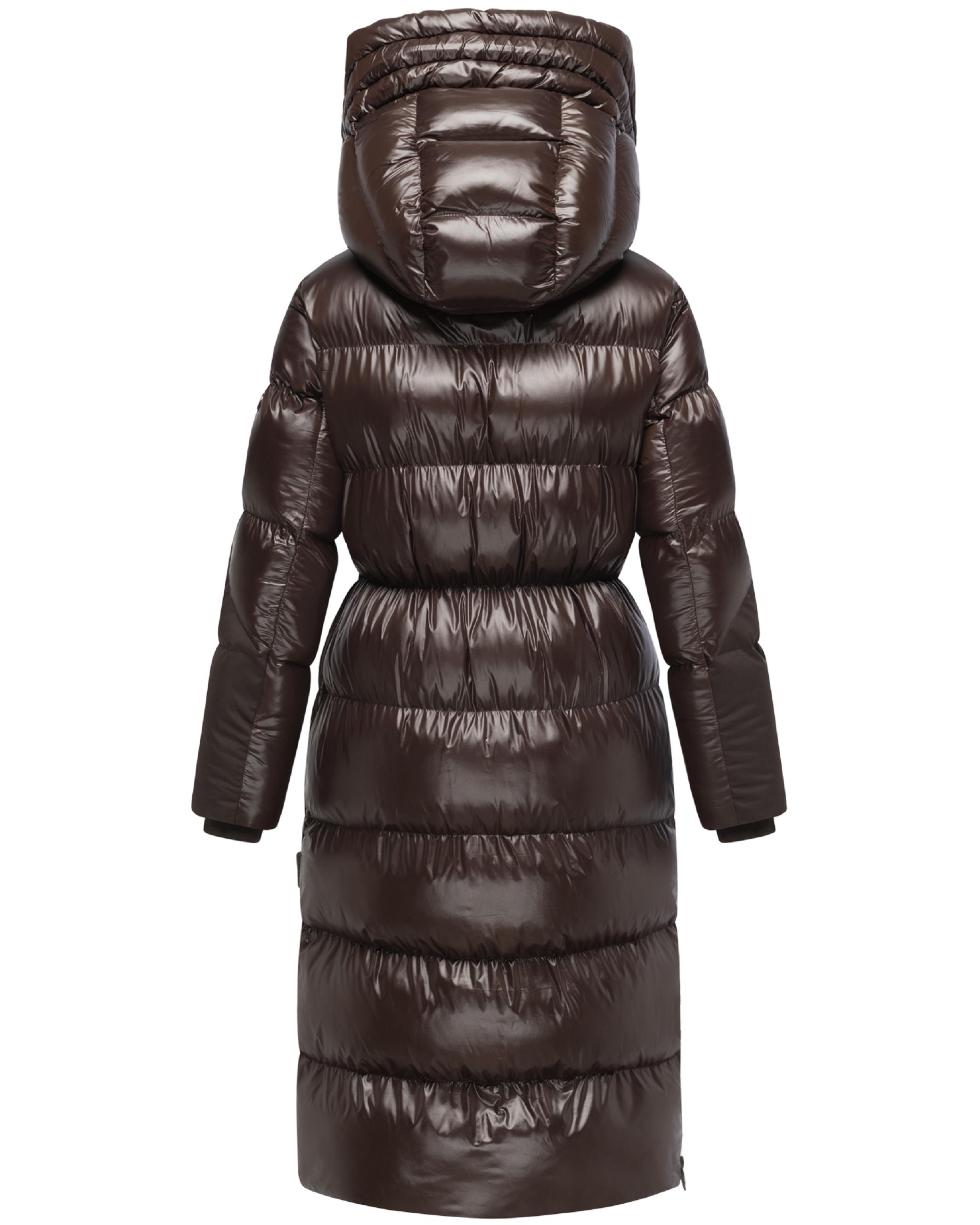 Warmer Steppmantel "Knusperherz 14" Choco