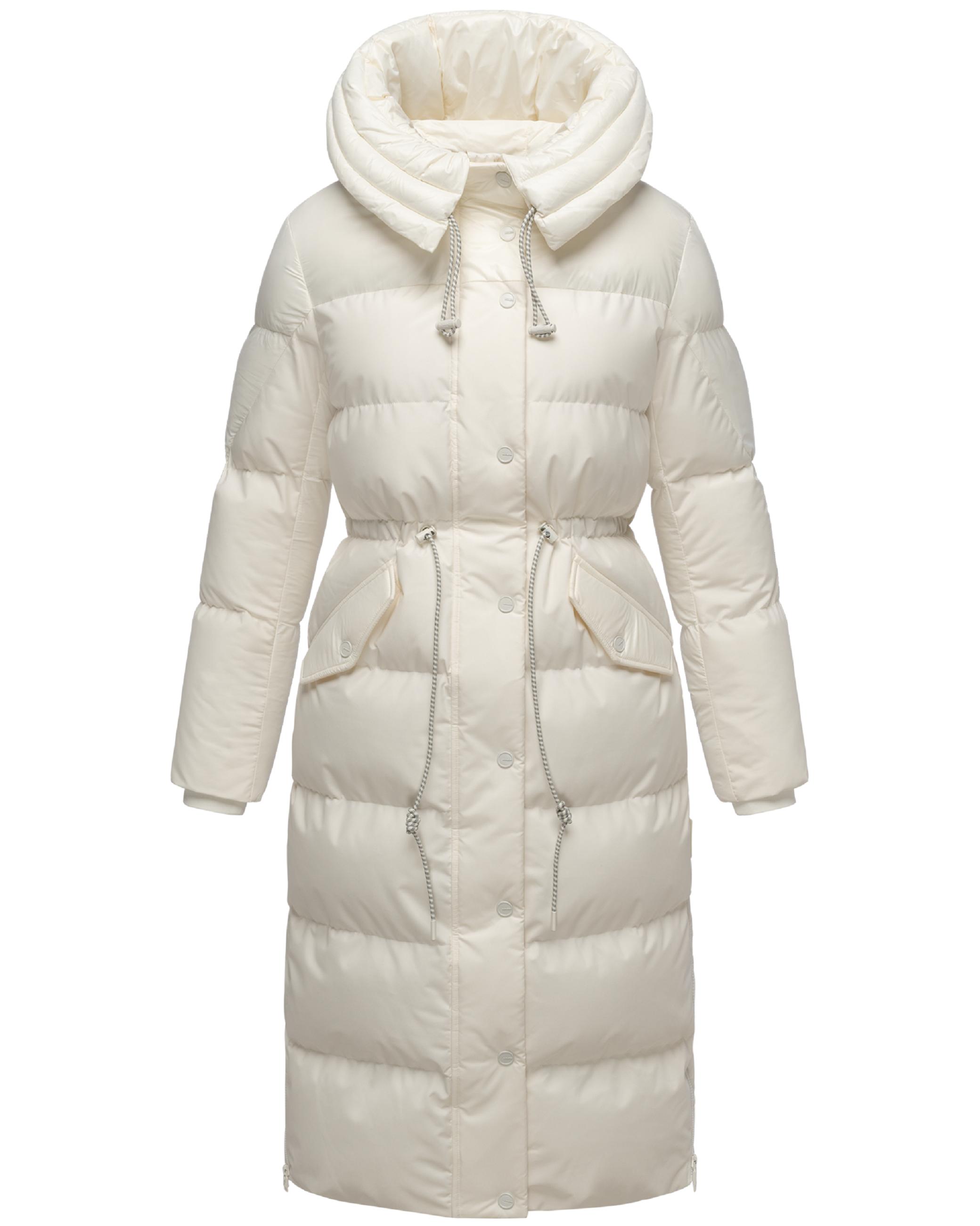 Warmer Steppmantel "Knusperherz 14" Offwhite