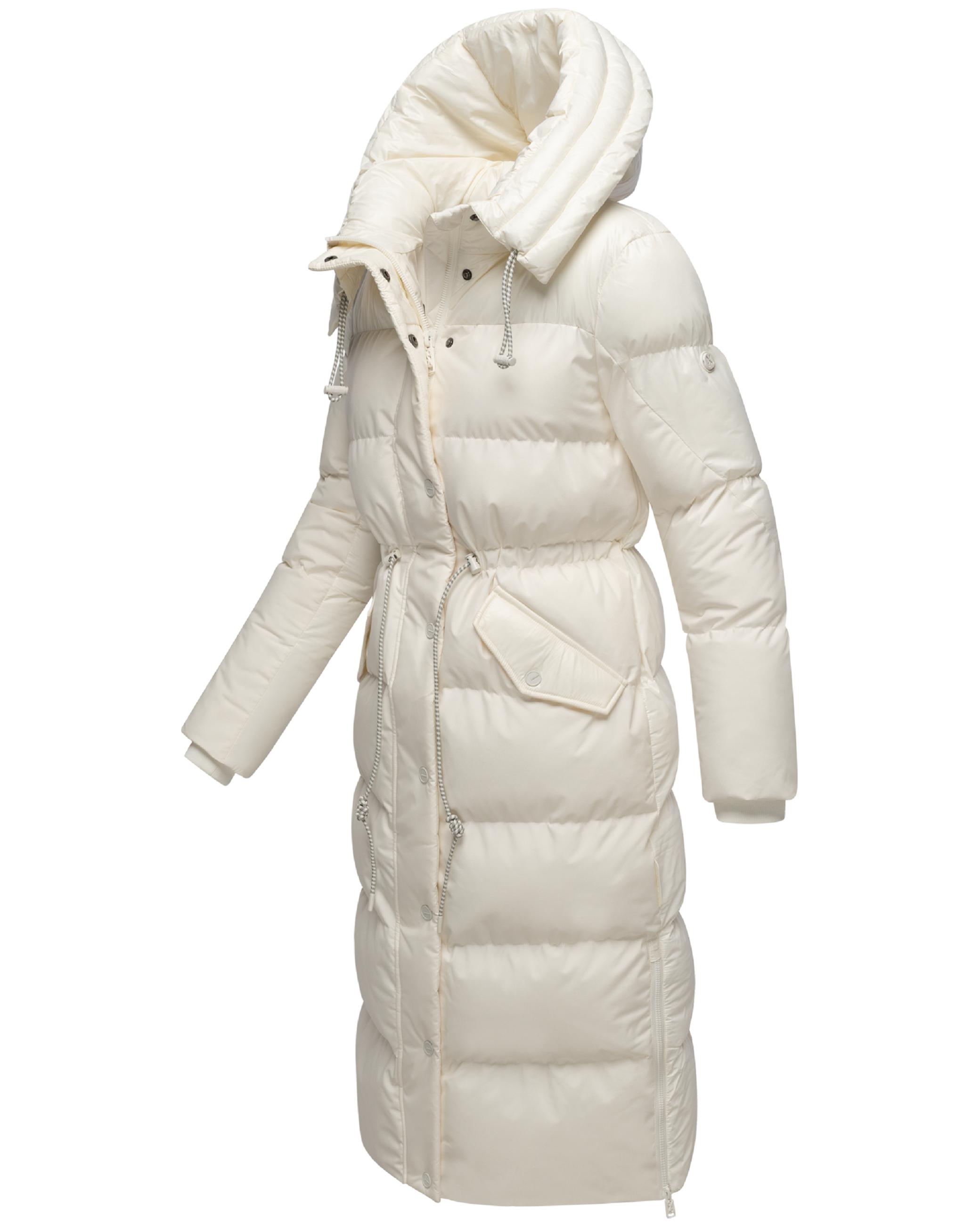 Warmer Steppmantel "Knusperherz 14" Offwhite