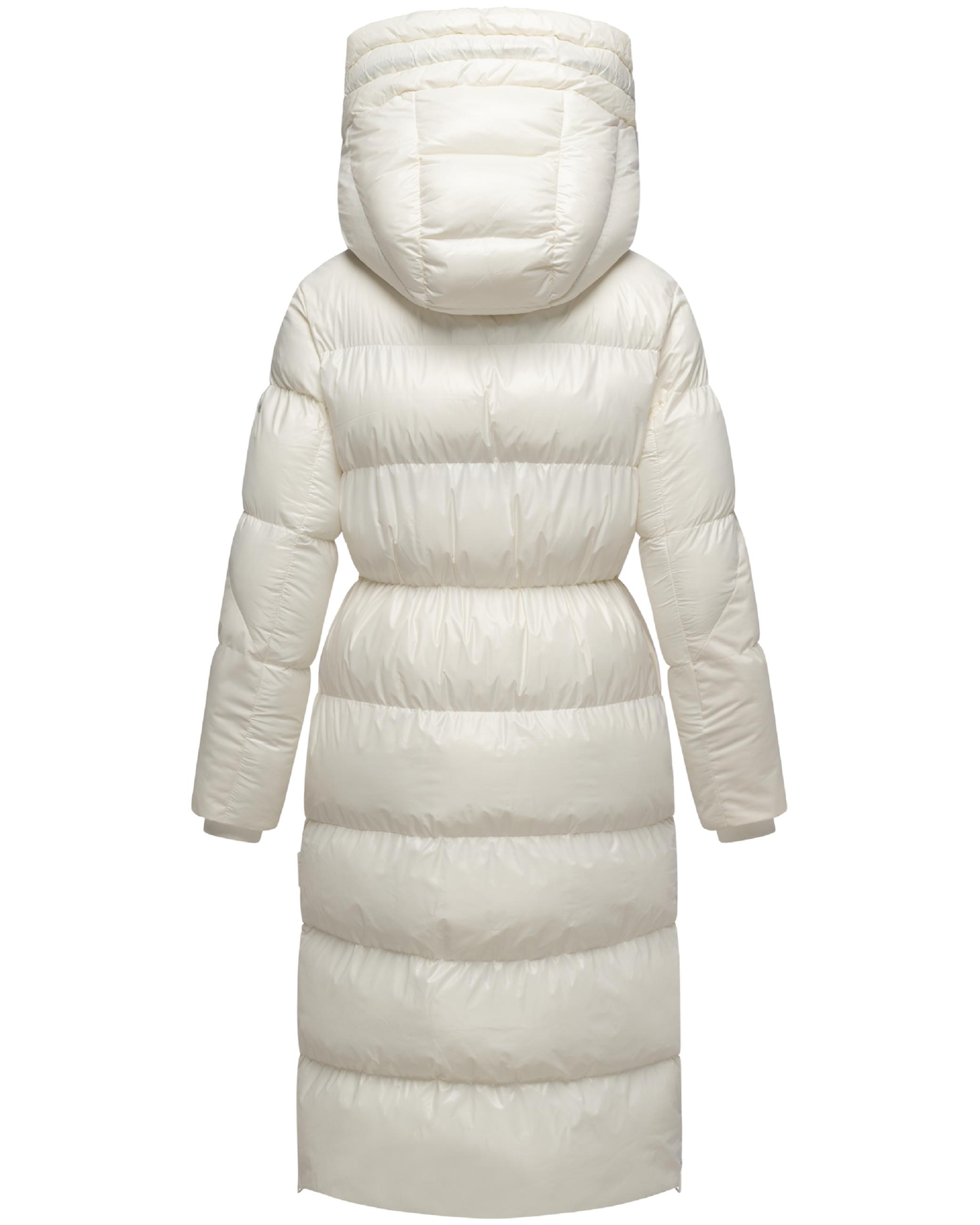 Warmer Steppmantel "Knusperherz 14" Offwhite