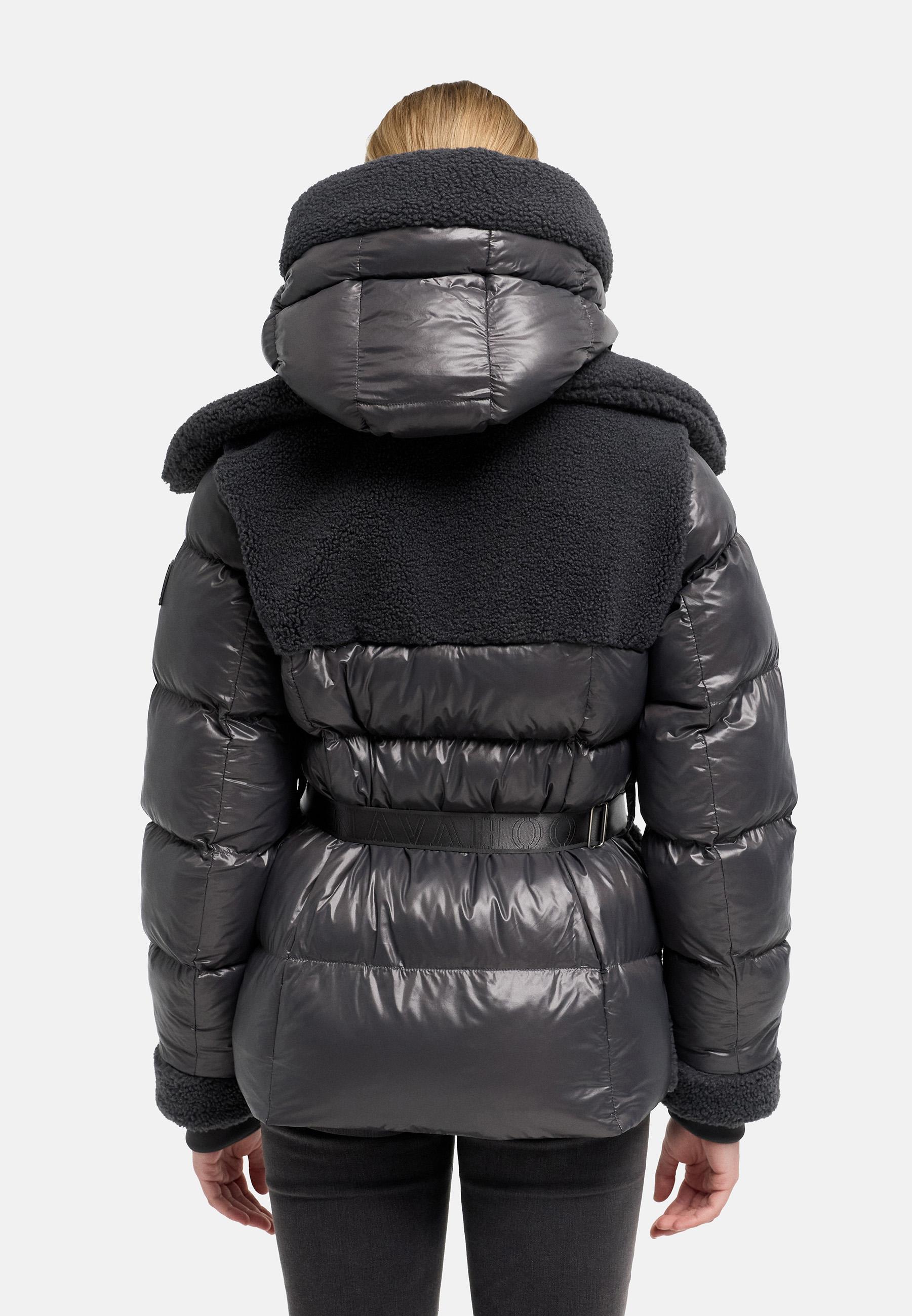 Gesteppte Teddyjacke "Kuschelhäschen 14" Anthracite