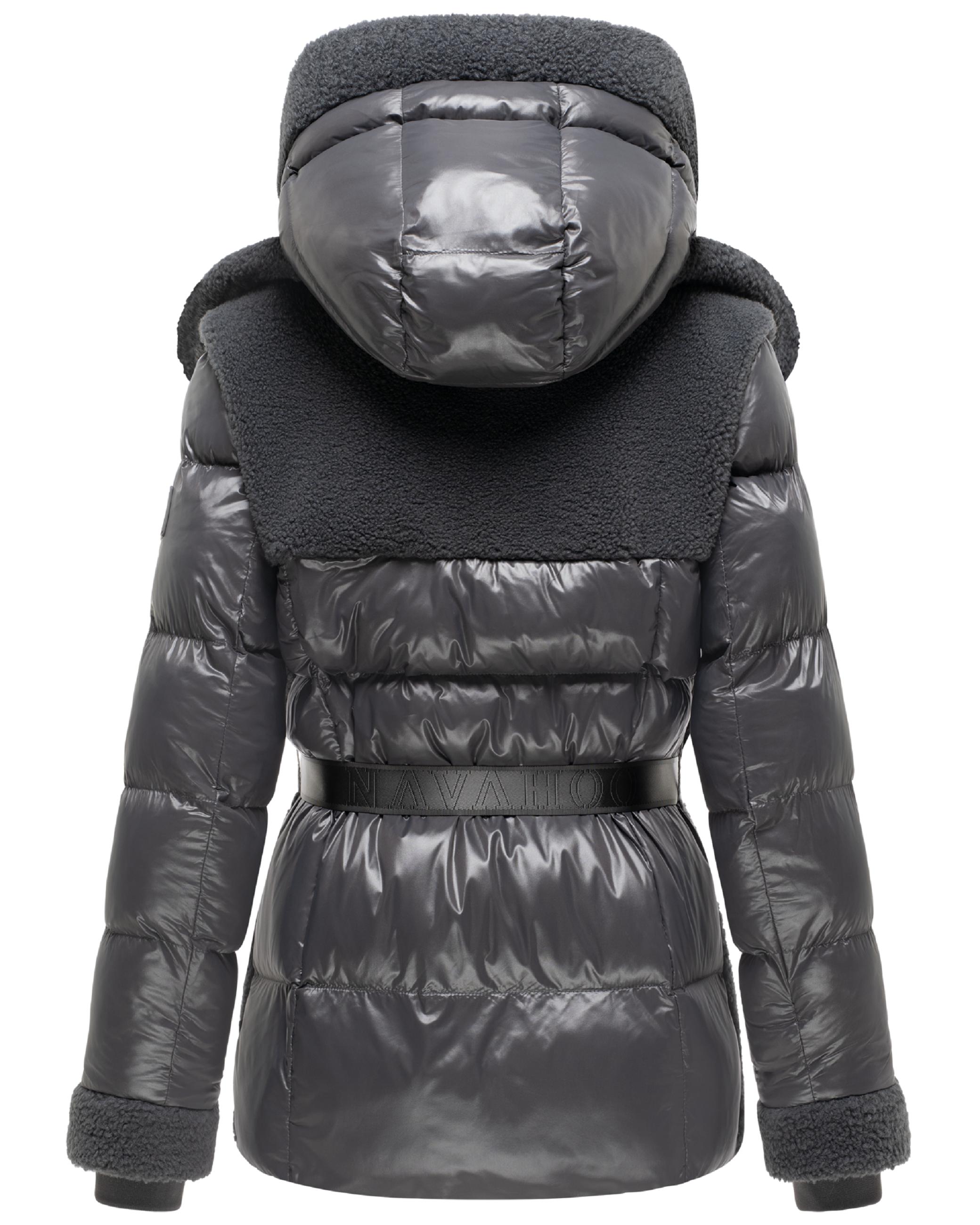 Gesteppte Teddyjacke "Kuschelhäschen 14" Anthracite