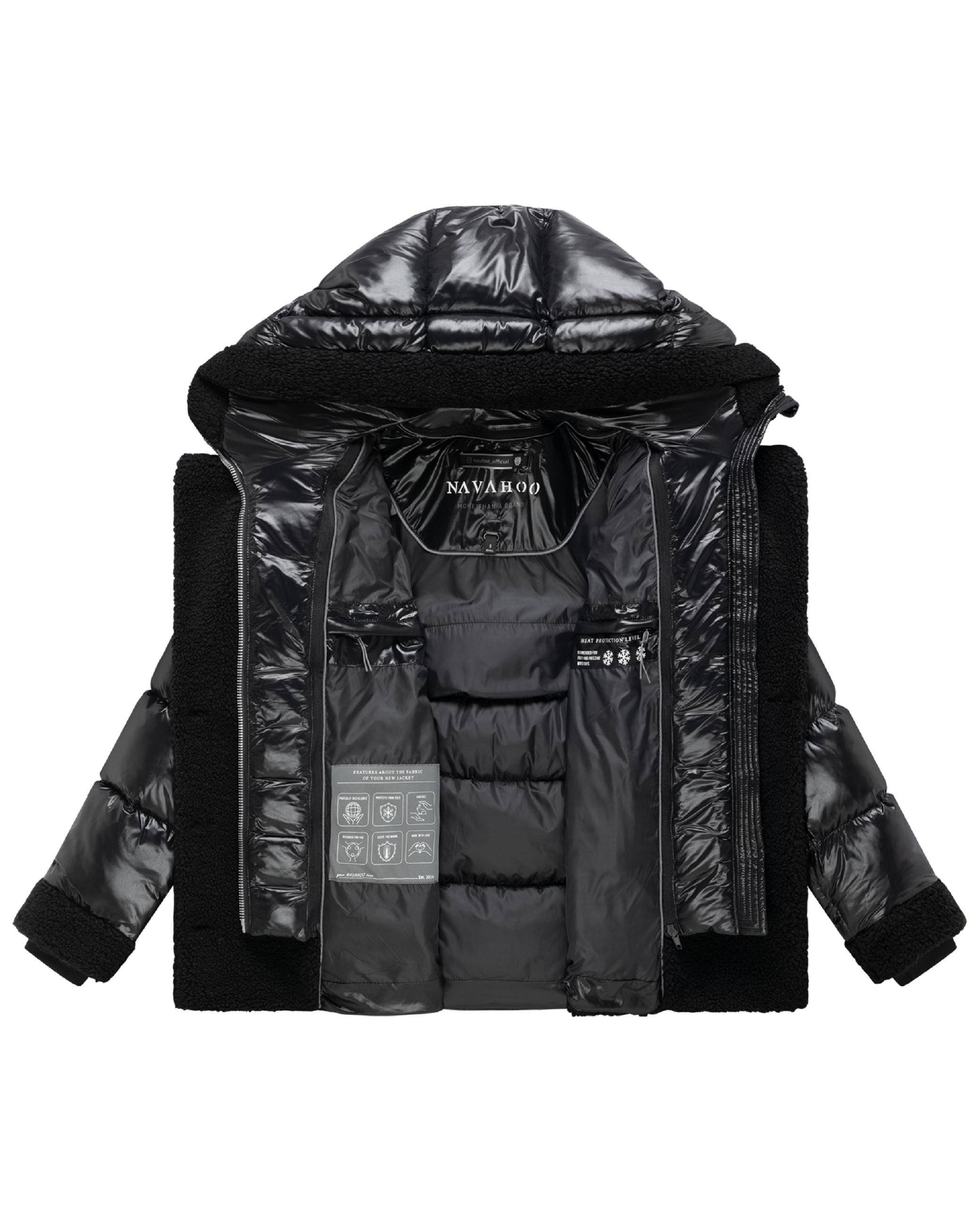 Gesteppte Teddyjacke "Kuschelhäschen 14" Black
