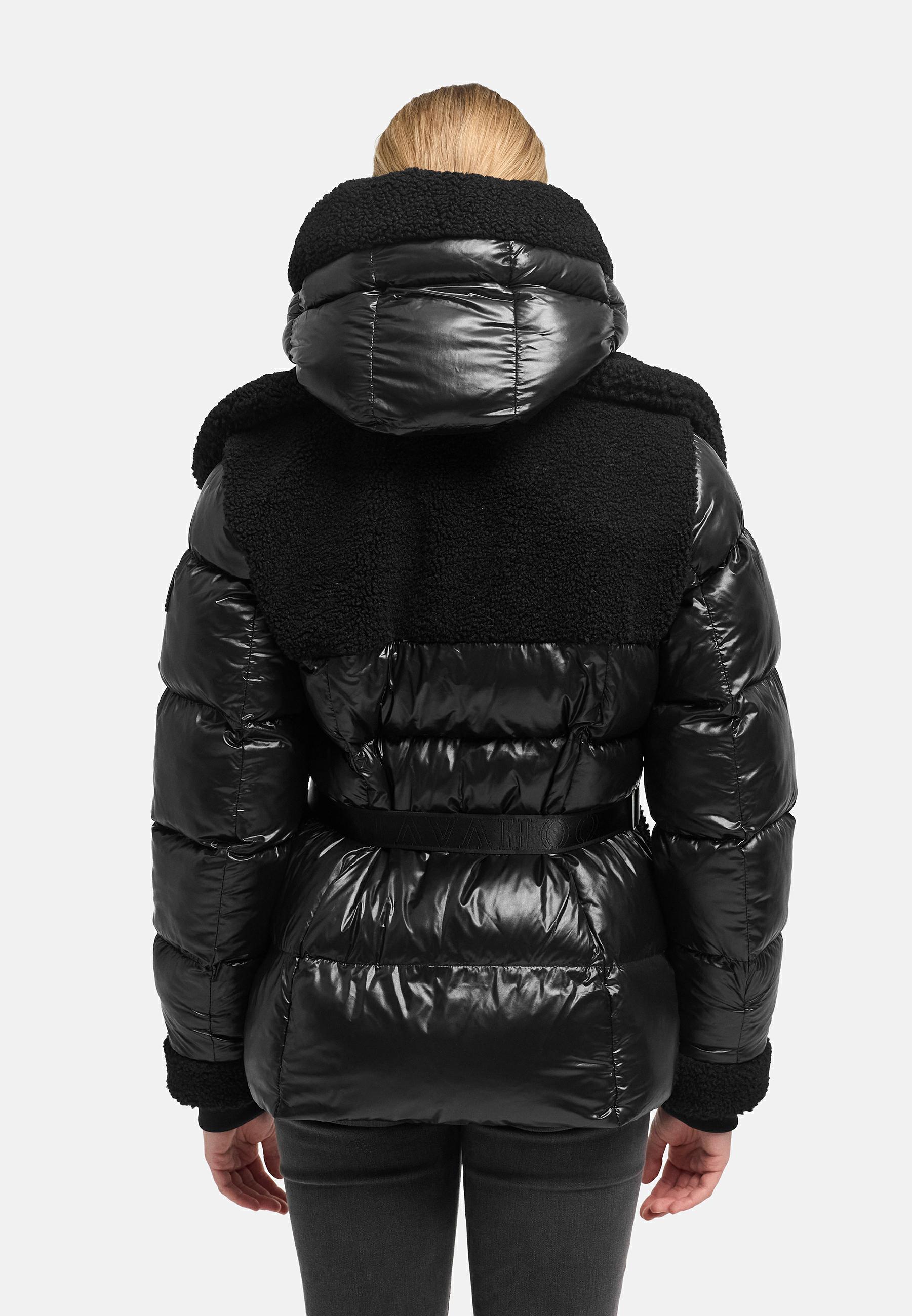 Gesteppte Teddyjacke "Kuschelhäschen 14" Black