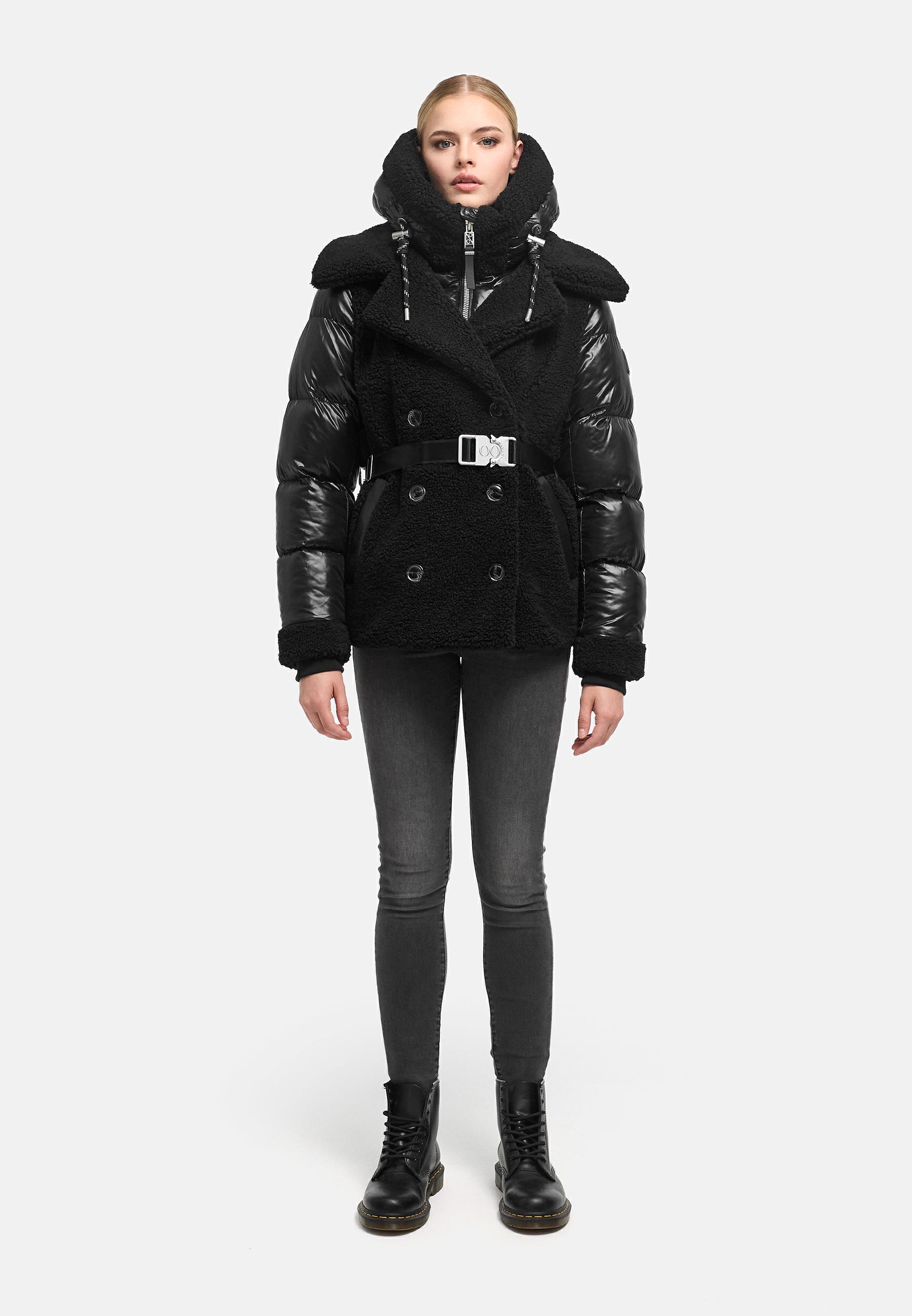 Gesteppte Teddyjacke "Kuschelhäschen 14" Black