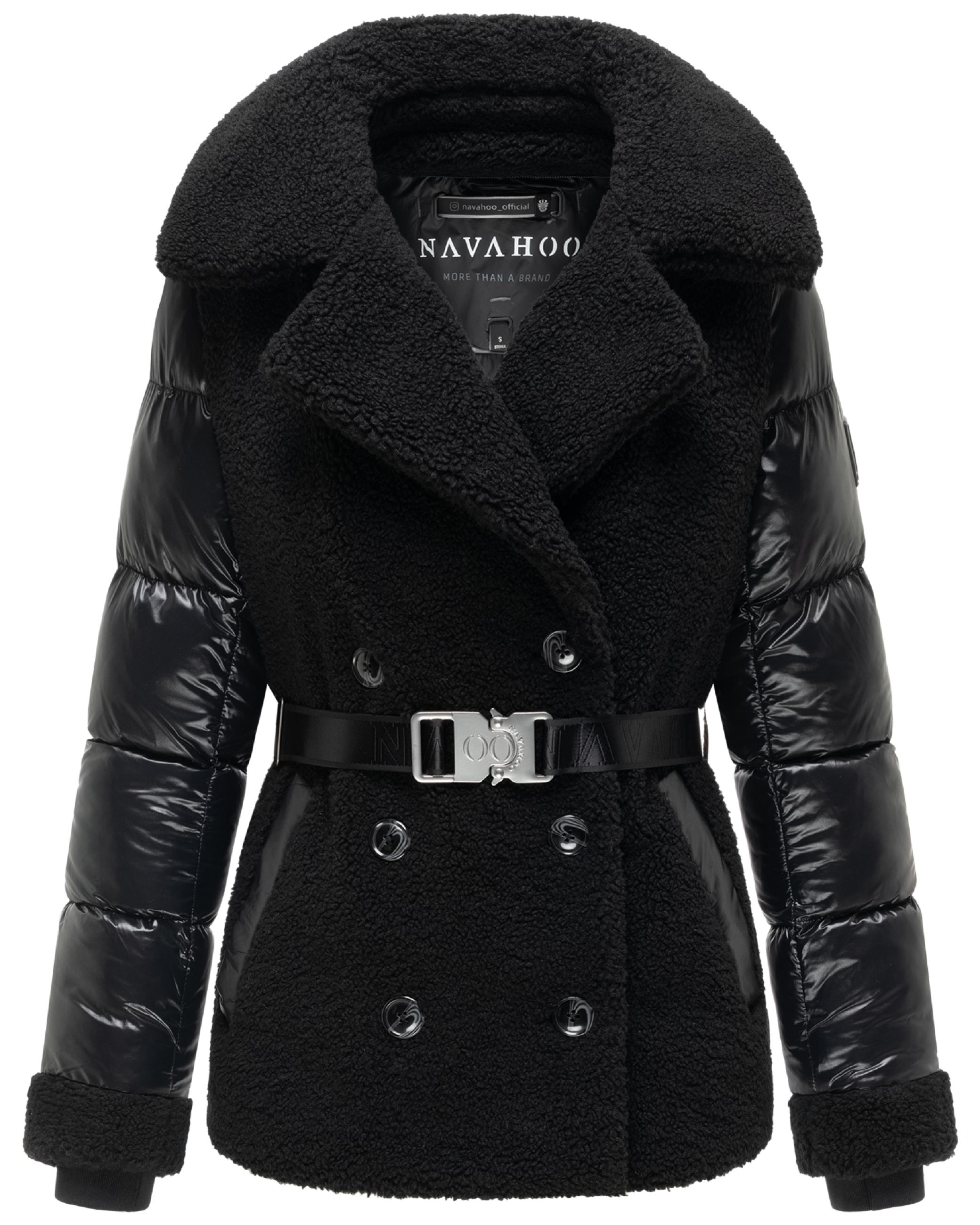 Gesteppte Teddyjacke "Kuschelhäschen 14" Black