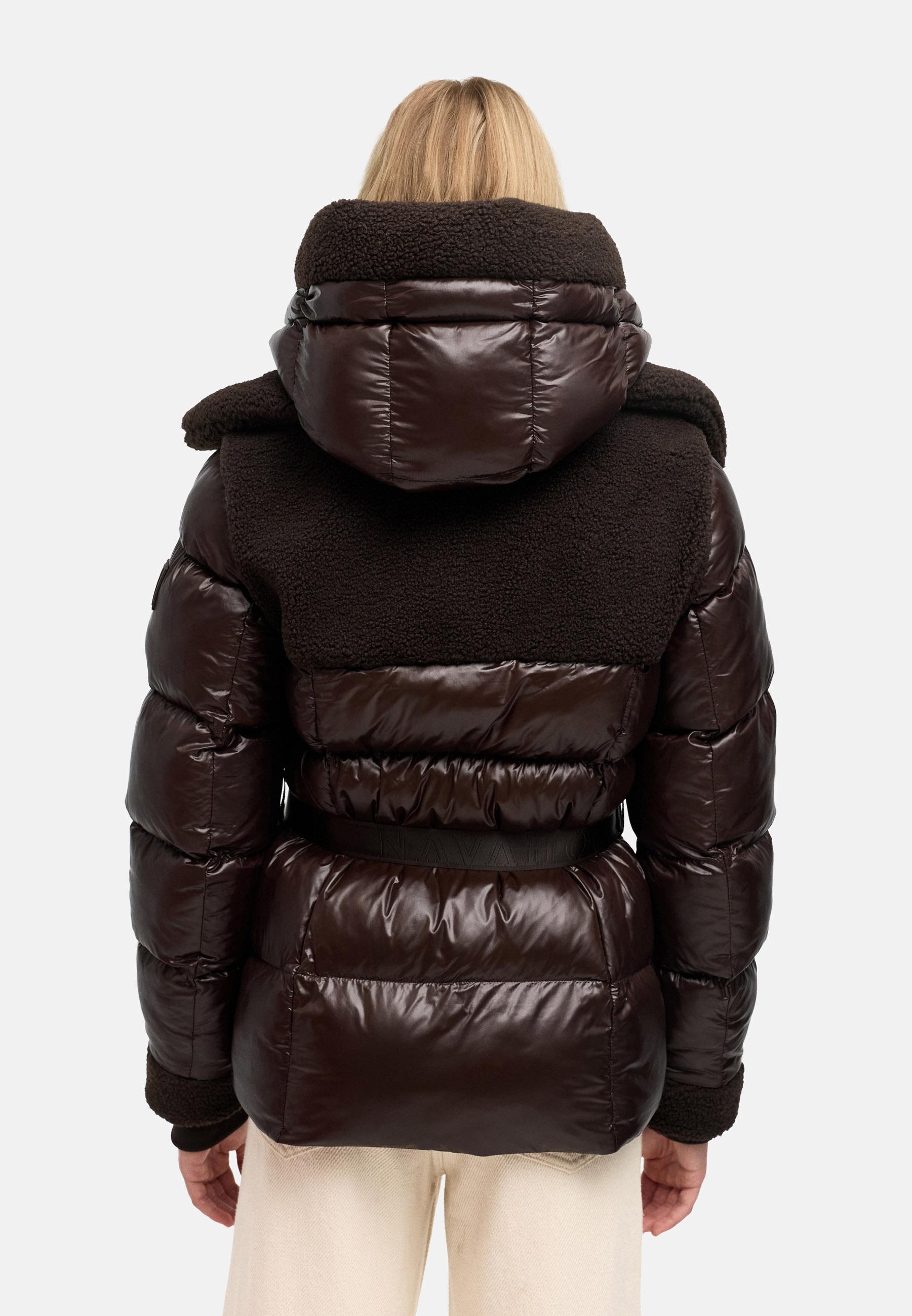 Gesteppte Teddyjacke "Kuschelhäschen 14" Choco