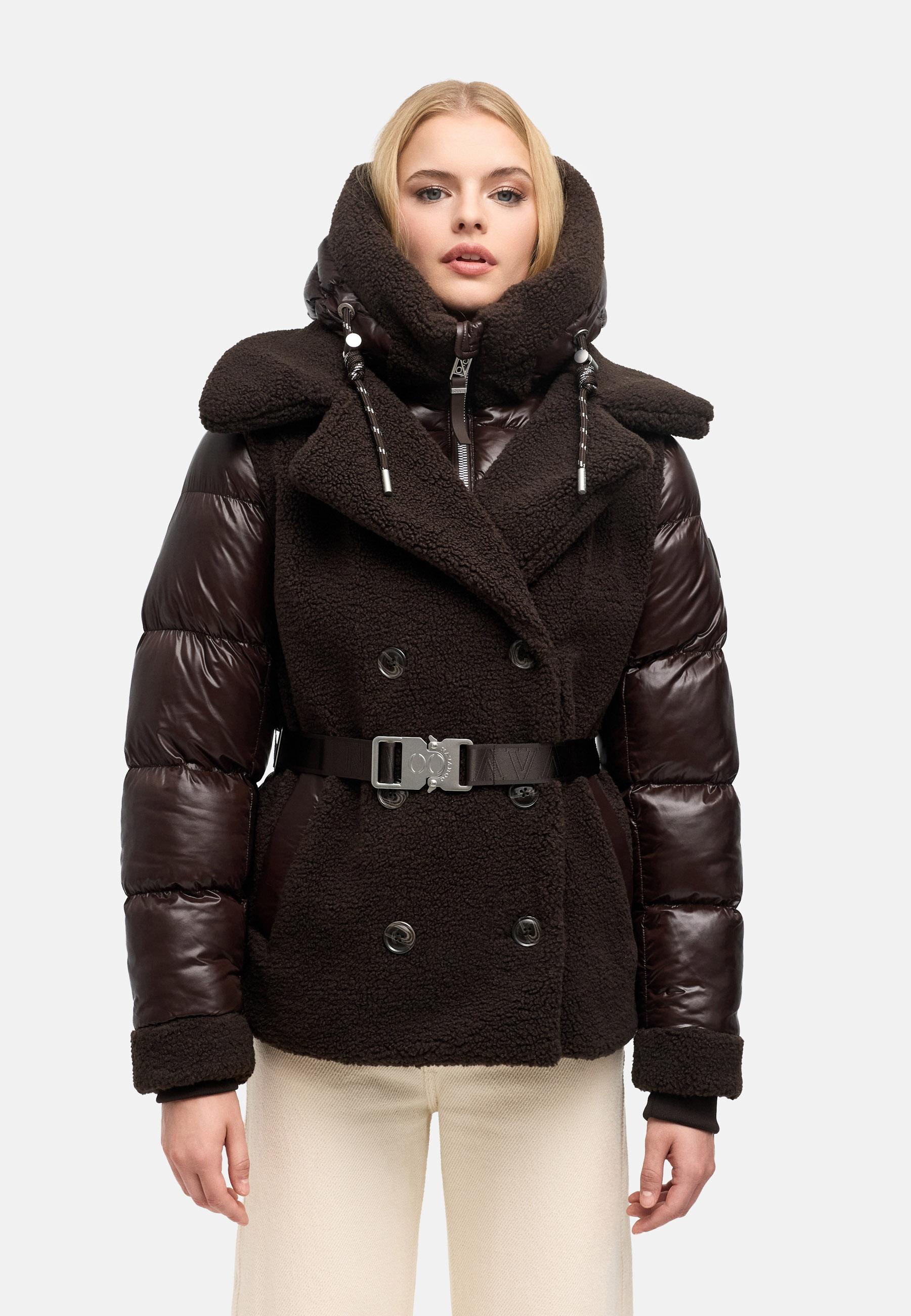 Gesteppte Teddyjacke "Kuschelhäschen 14" Choco